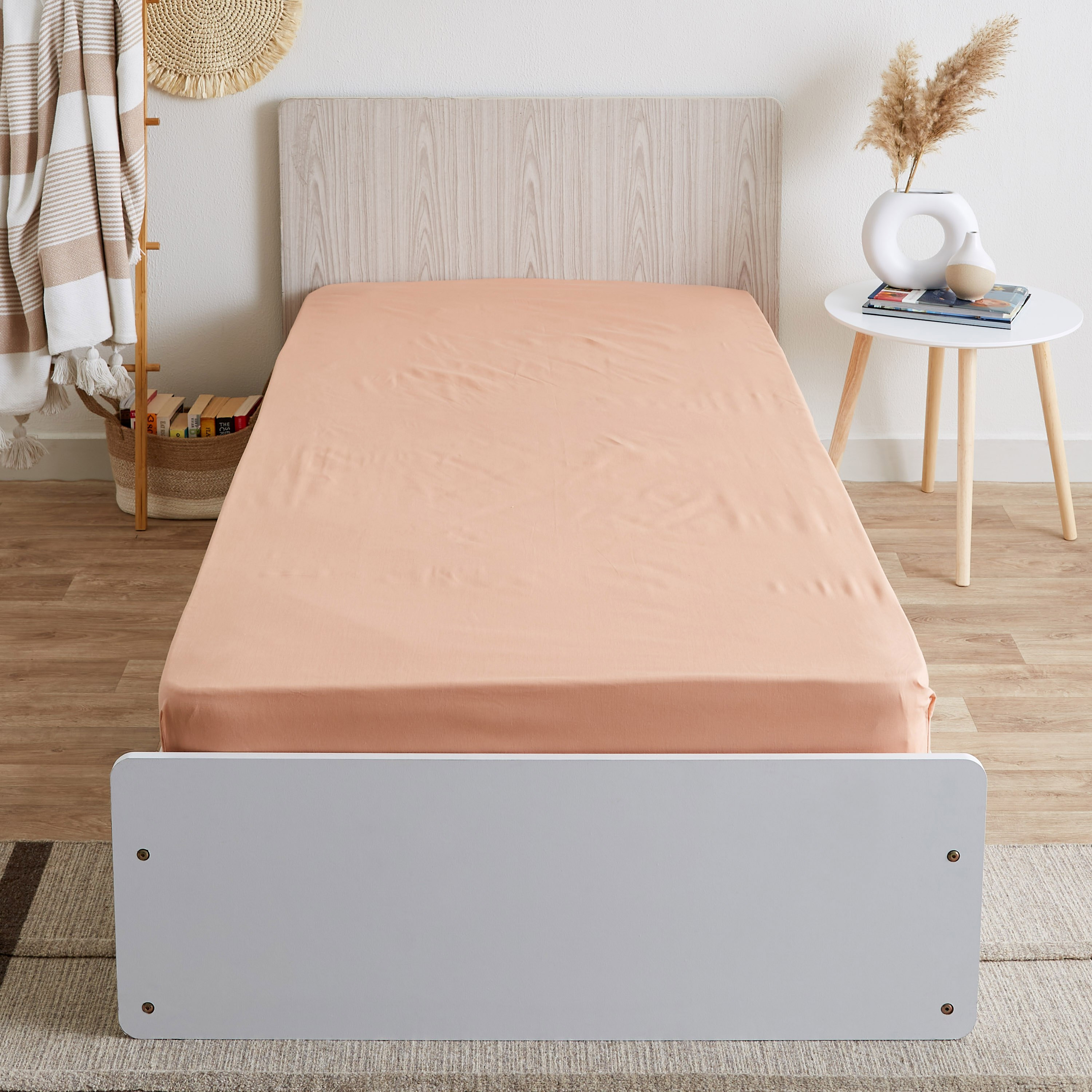 شرشف مطّاطي بولي قطن فردي من بريستول - 90x200+25 سم-hbxhomeware-hbxbedroom-image-2