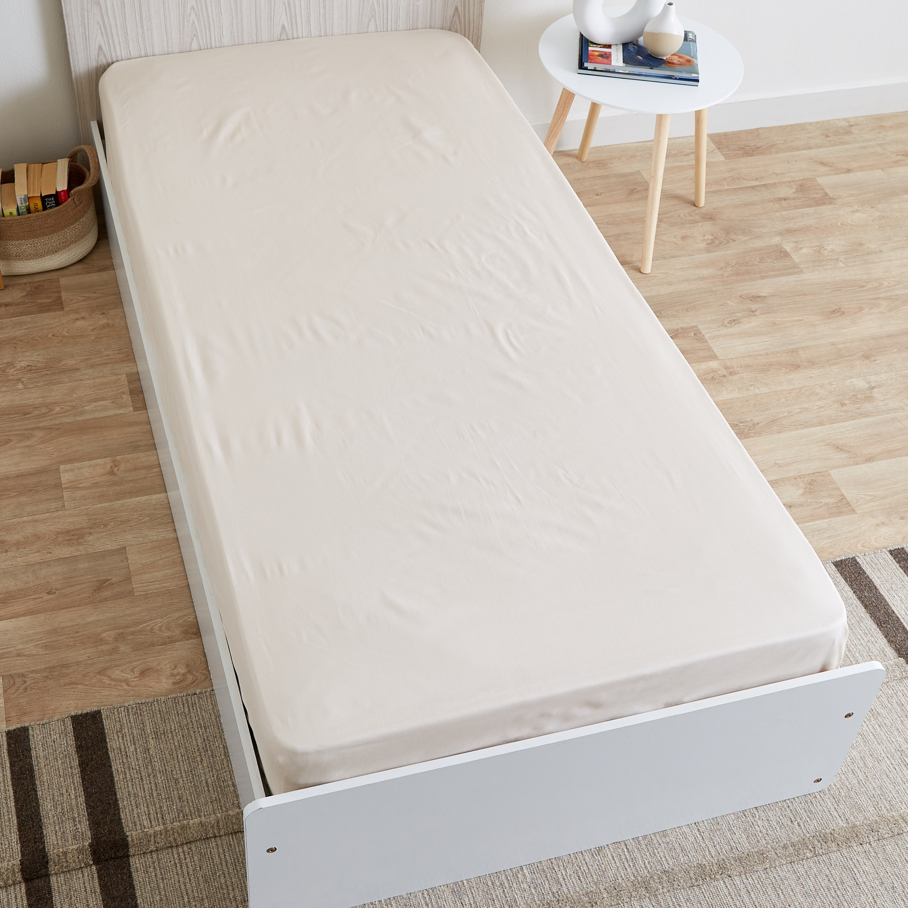 شرشف مطّاطي بولي قطن فردي من بريستول - 90x200+25 سم-hbxhomeware-hbxbedroom-image-3