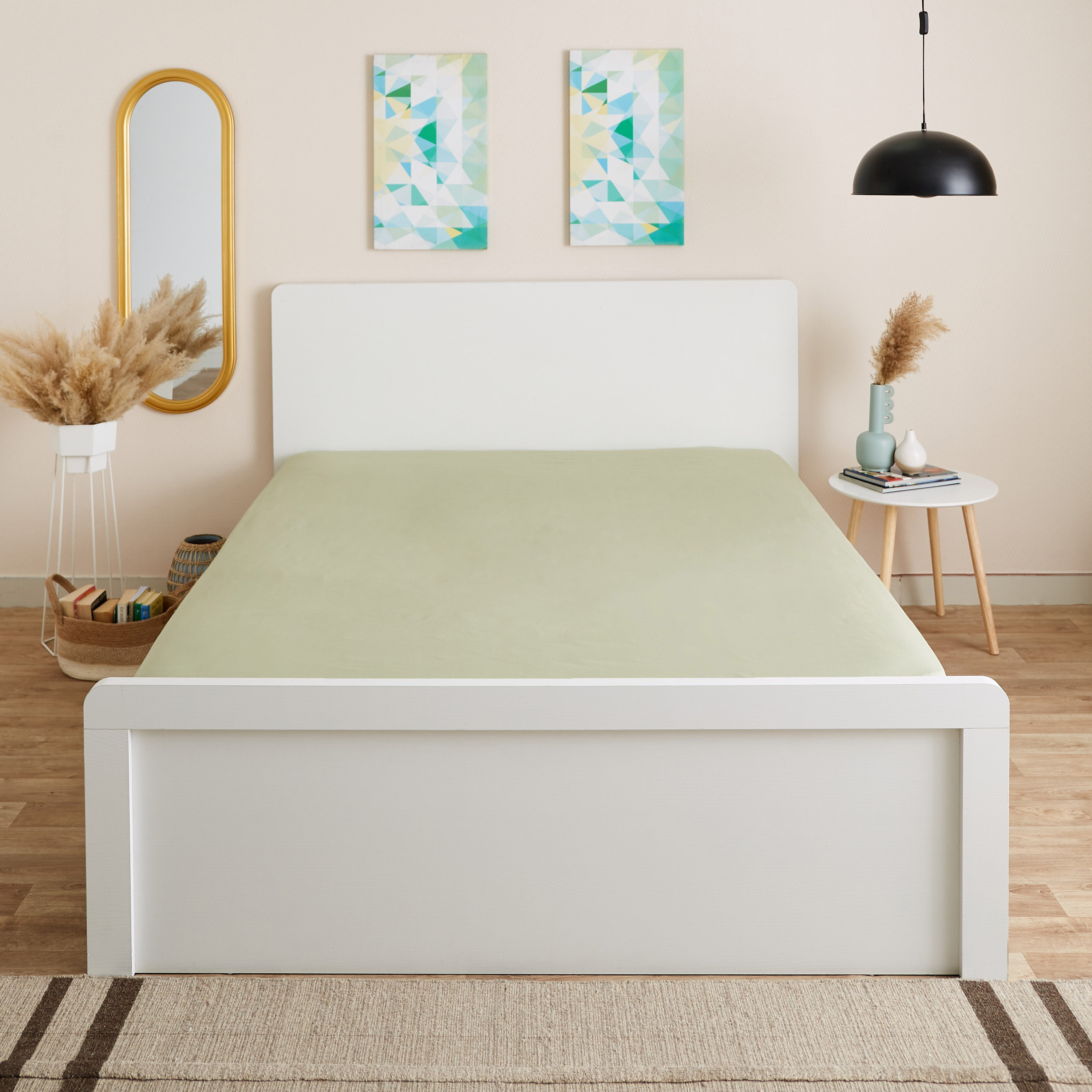 شرشف مطاطي كينج بولي قطن من بريستول - 180x200+25 سم-hbxhomeware-hbxbedroom-image-2