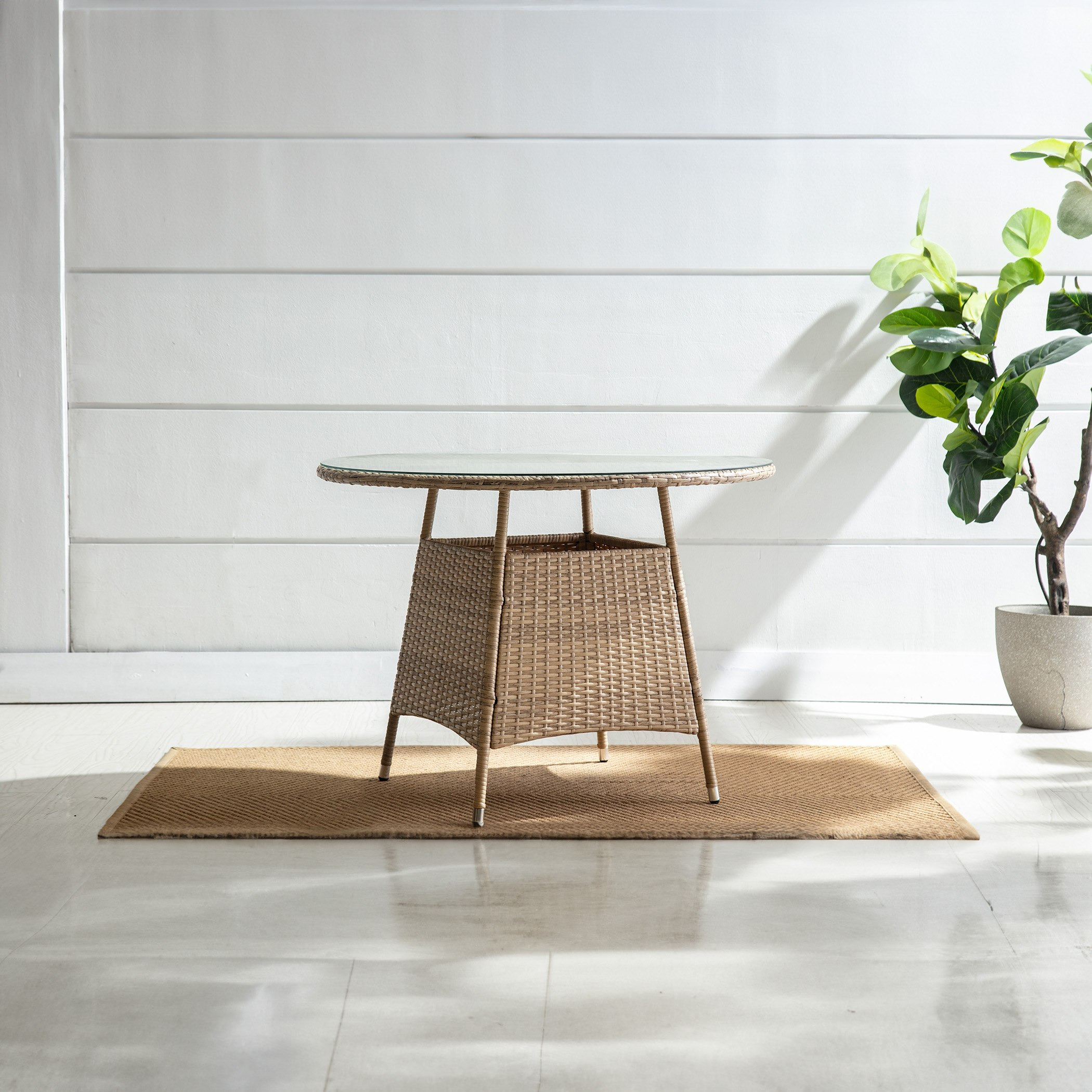 طقم سفرة 4 مقاعد للجلسات الخارجية من كينزي-hbxfurniture-outdoor-diningsets-image-2