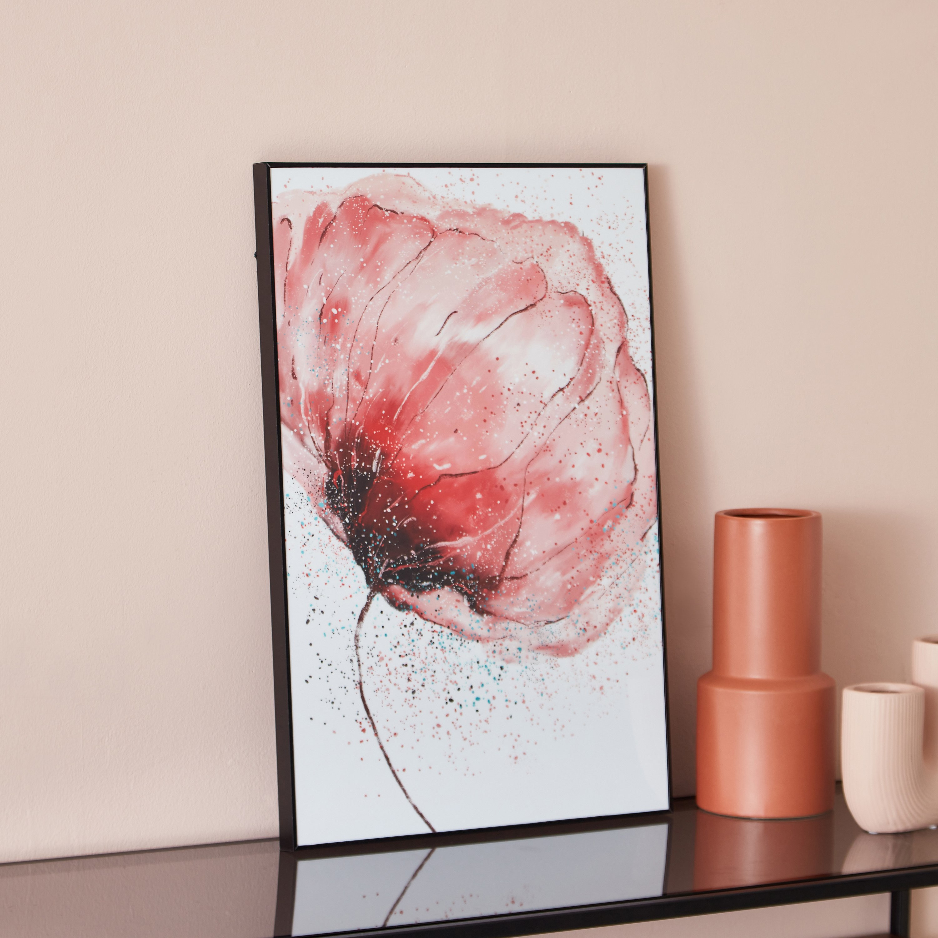 زينة حائط مؤطرة بتصميم زهور من فيحا - 40x2.5x60 سم-hbxhomeware-hbxdecorandfurnishings-image-2