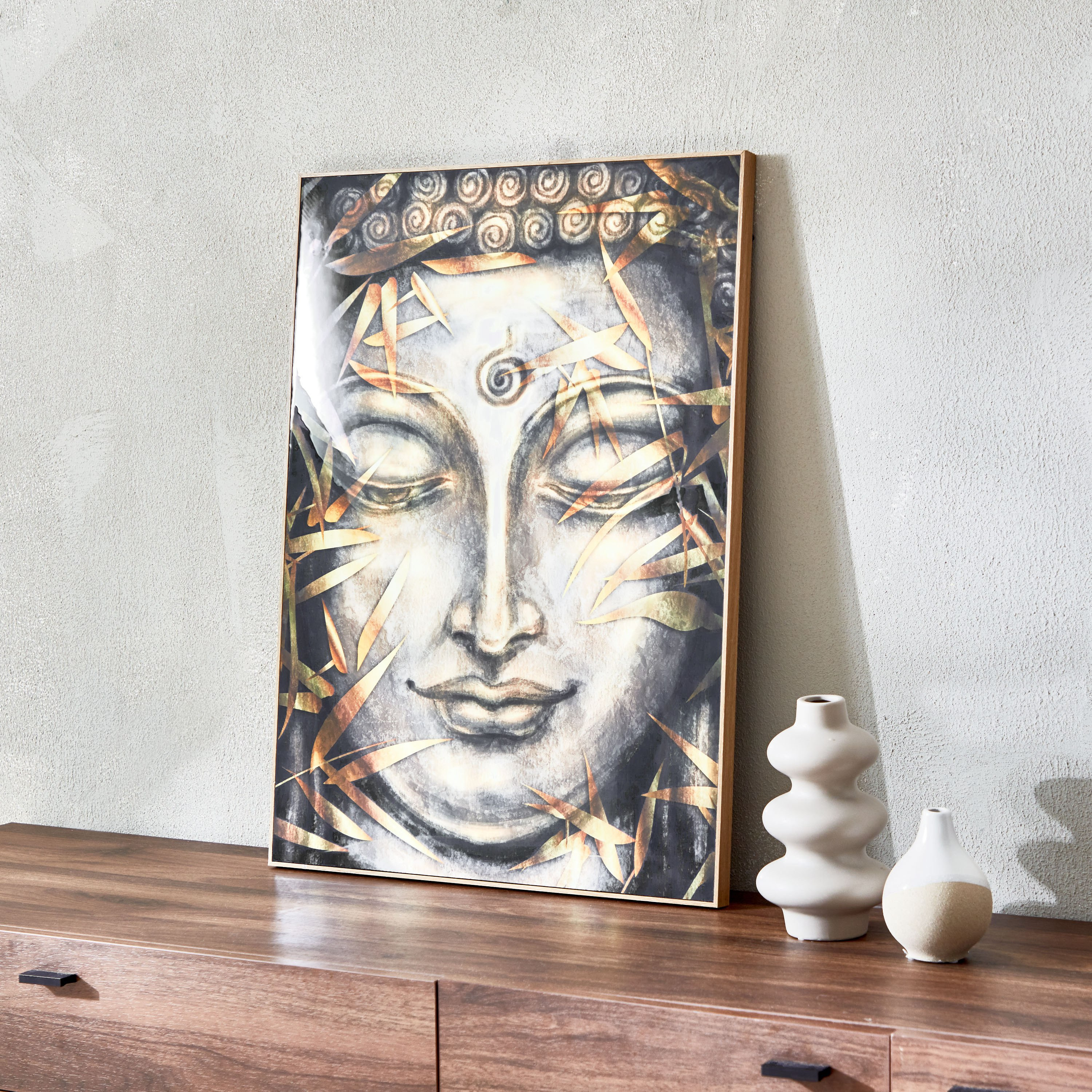 زيّنة حائط مؤطرة من فيها - 70x2.5x50 سم-hbxhomeware-hbxdecorandfurnishings-image-2