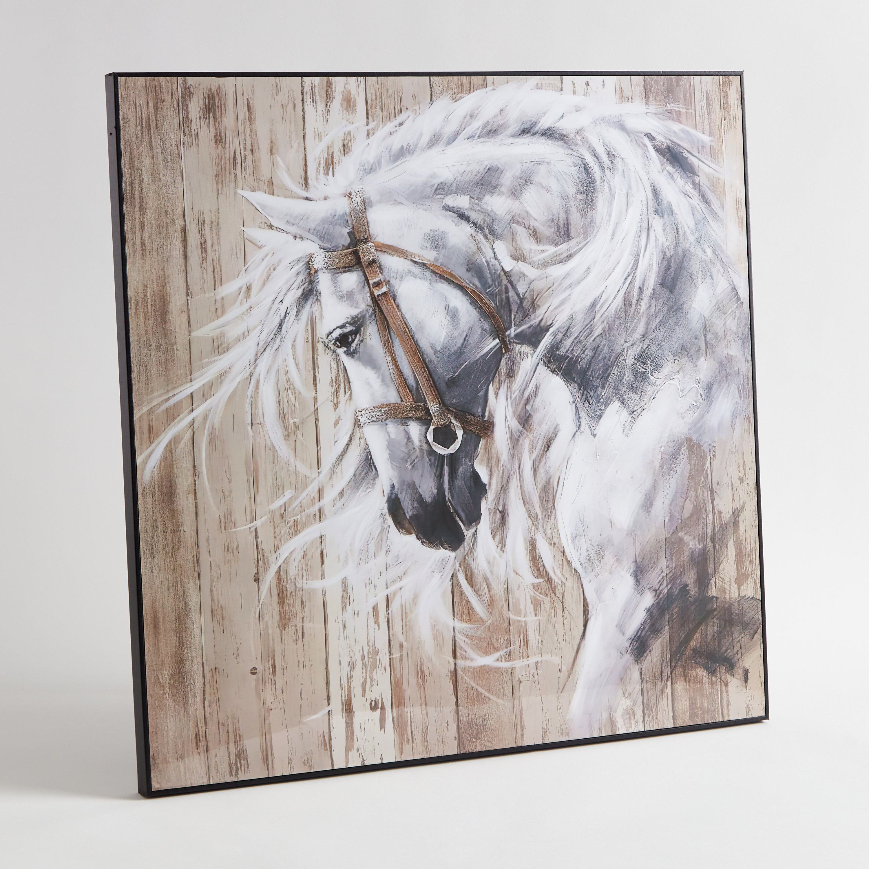 زينة حائط مؤطرة حصان من فيها - 60x2.5x60 سم-hbxhomeware-hbxdecorandfurnishings-image-5