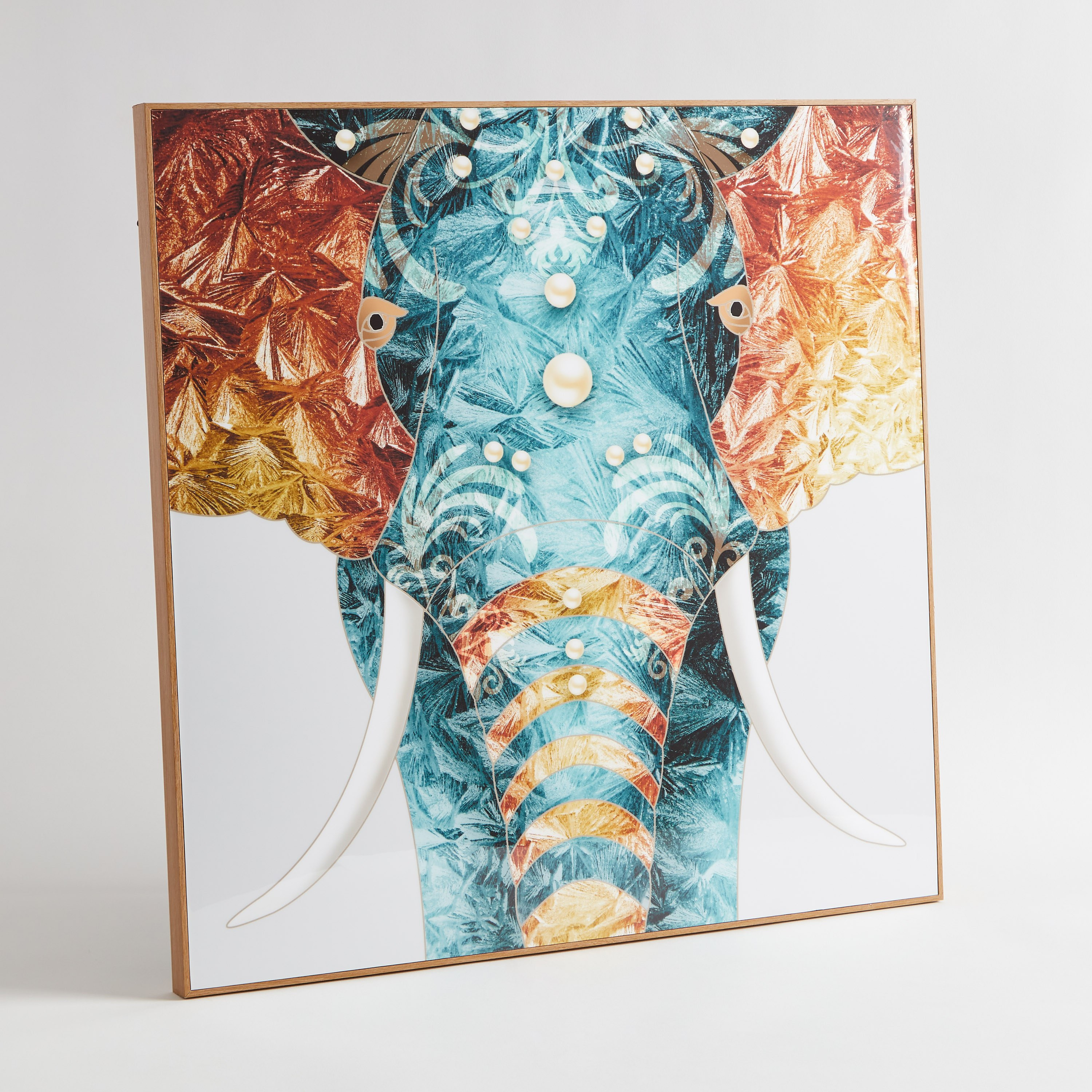 زينة حائط مؤطرة فيل من فيها - 60x2.5x60 سم-hbxhomeware-hbxdecorandfurnishings-image-5