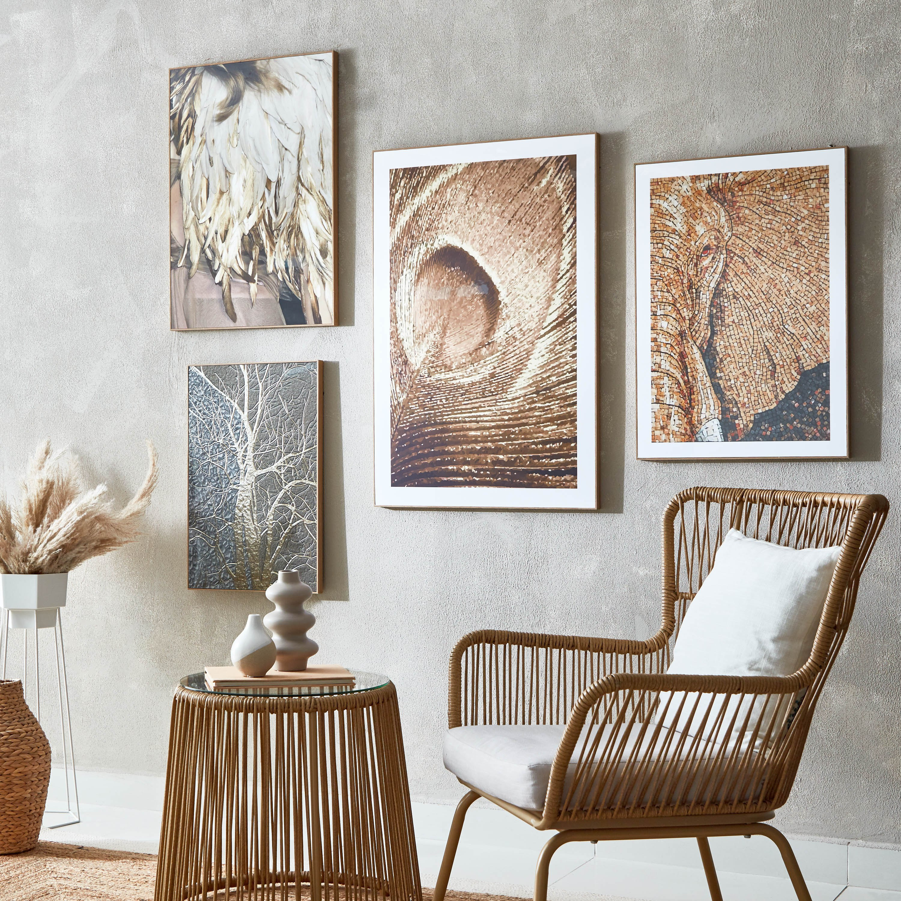 زينة حائط مؤطرة وايلد لايف من فيحا - 50x2.5x70 سم-hbxhomeware-hbxdecorandfurnishings-image-4
