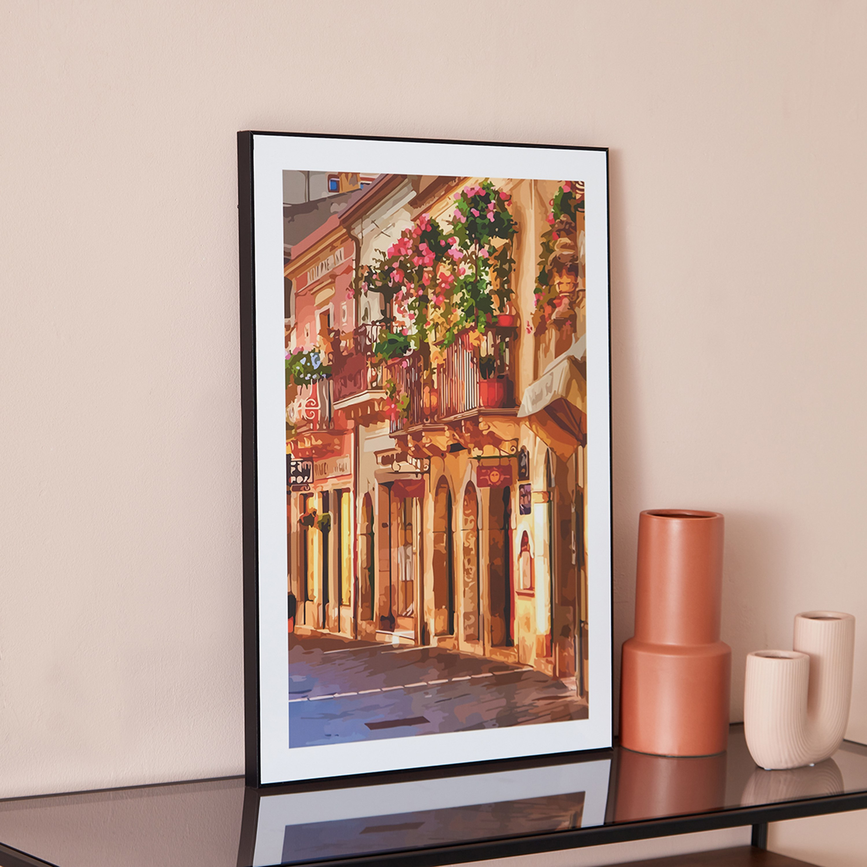 Fiha Street Framed Wall Art - 50x2.5x70 cm-hbxhomeware-hbxdecorandfurnishings-image-2
