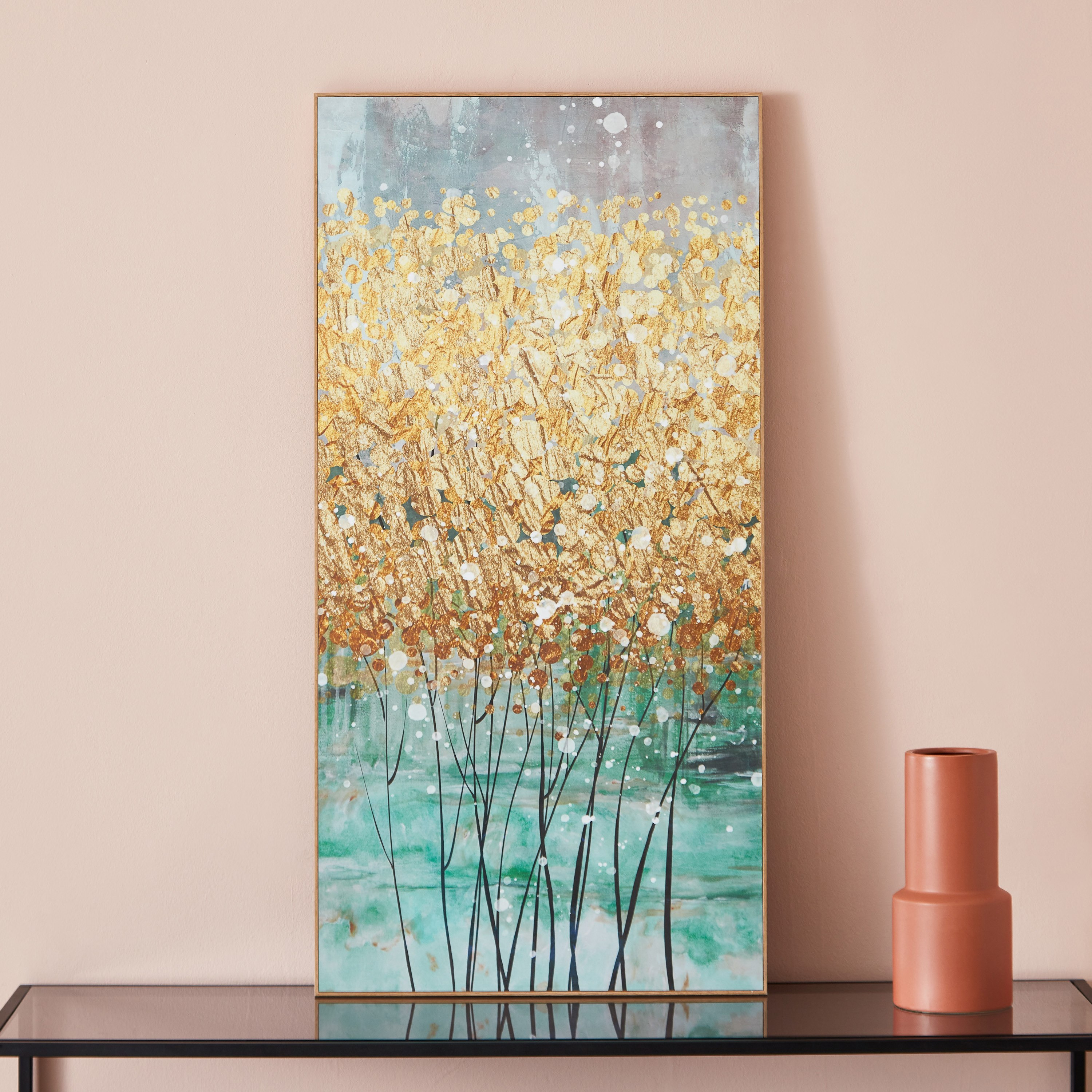 لوحة حائط مؤطرة من فيها - 100x2.5x50 سم-hbxhomeware-hbxdecorandfurnishings-image-1
