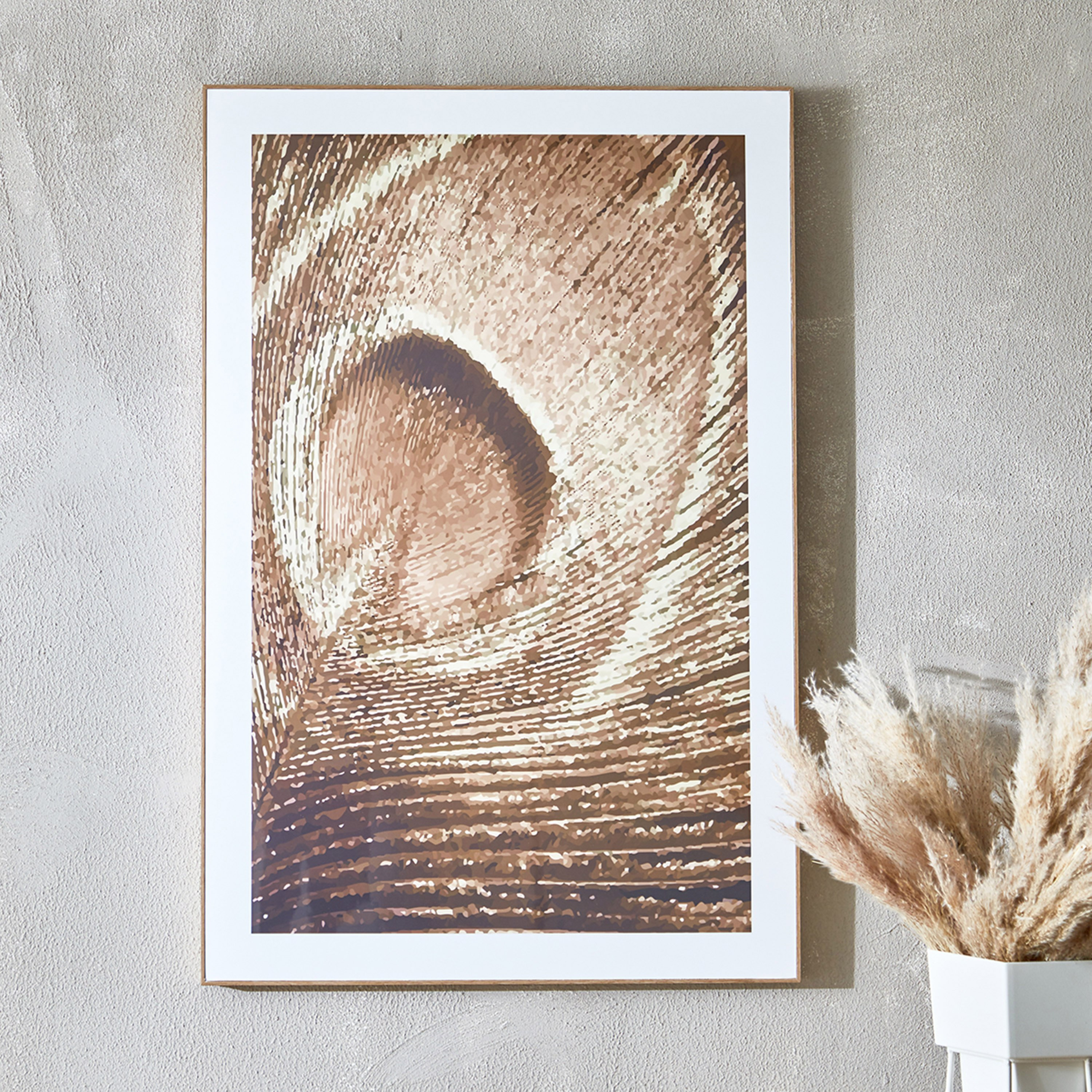 زينة حائط مؤطرة من فيها - 60x2.5x90 سم-hbxhomeware-hbxdecorandfurnishings-image-1