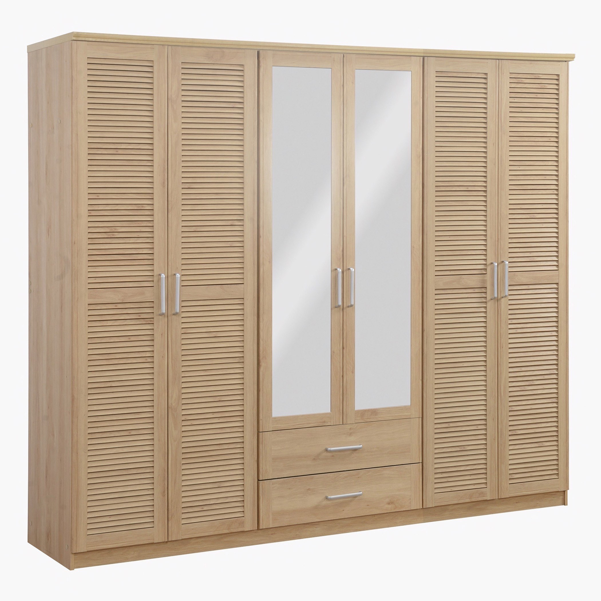 خزانة ملابس بـ6 أبواب ودرجين ومرآتين من بان-hbxfurniture-wardrobes-image-10