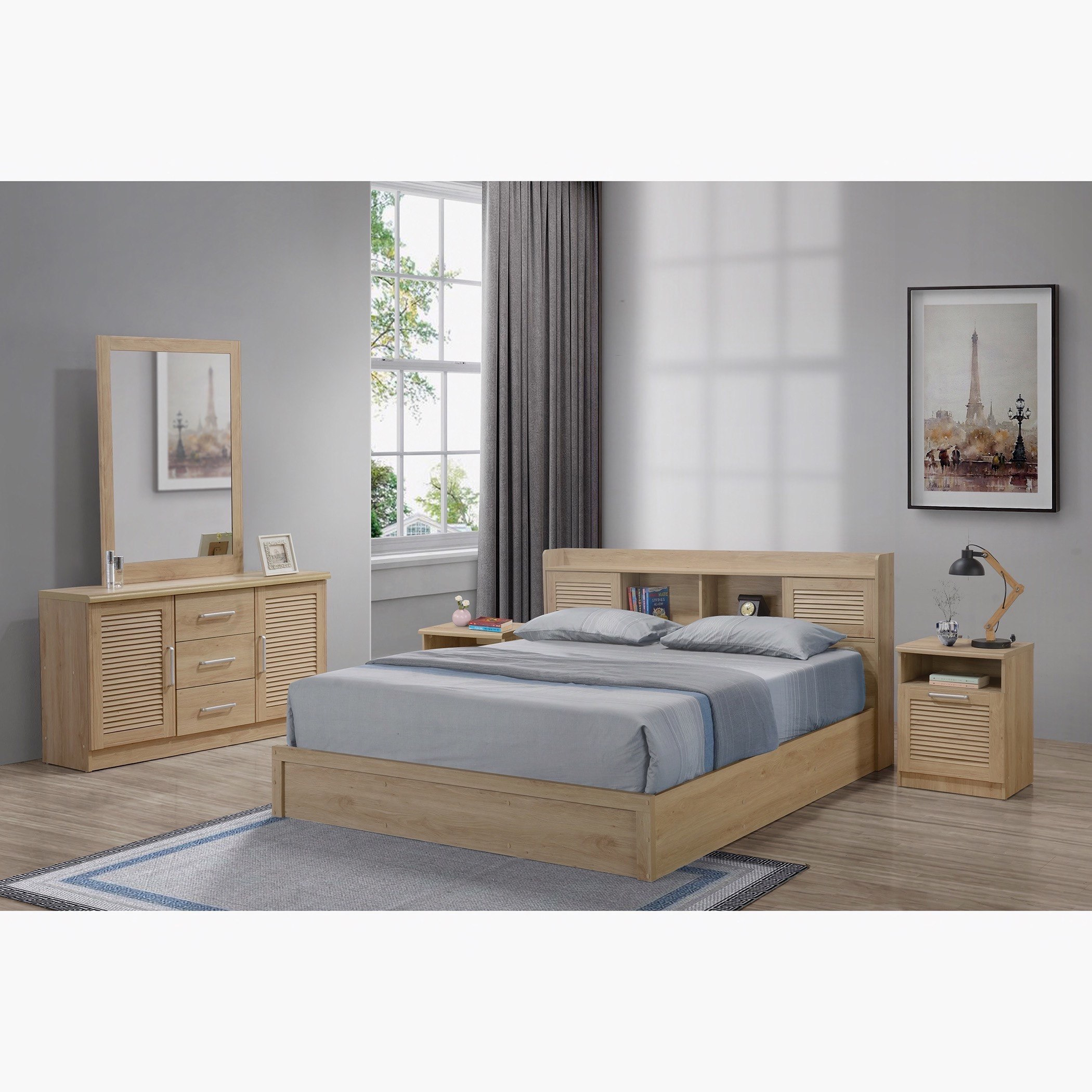 خزانة ملابس بـ6 أبواب ودرجين ومرآتين من بان-hbxfurniture-wardrobes-image-2