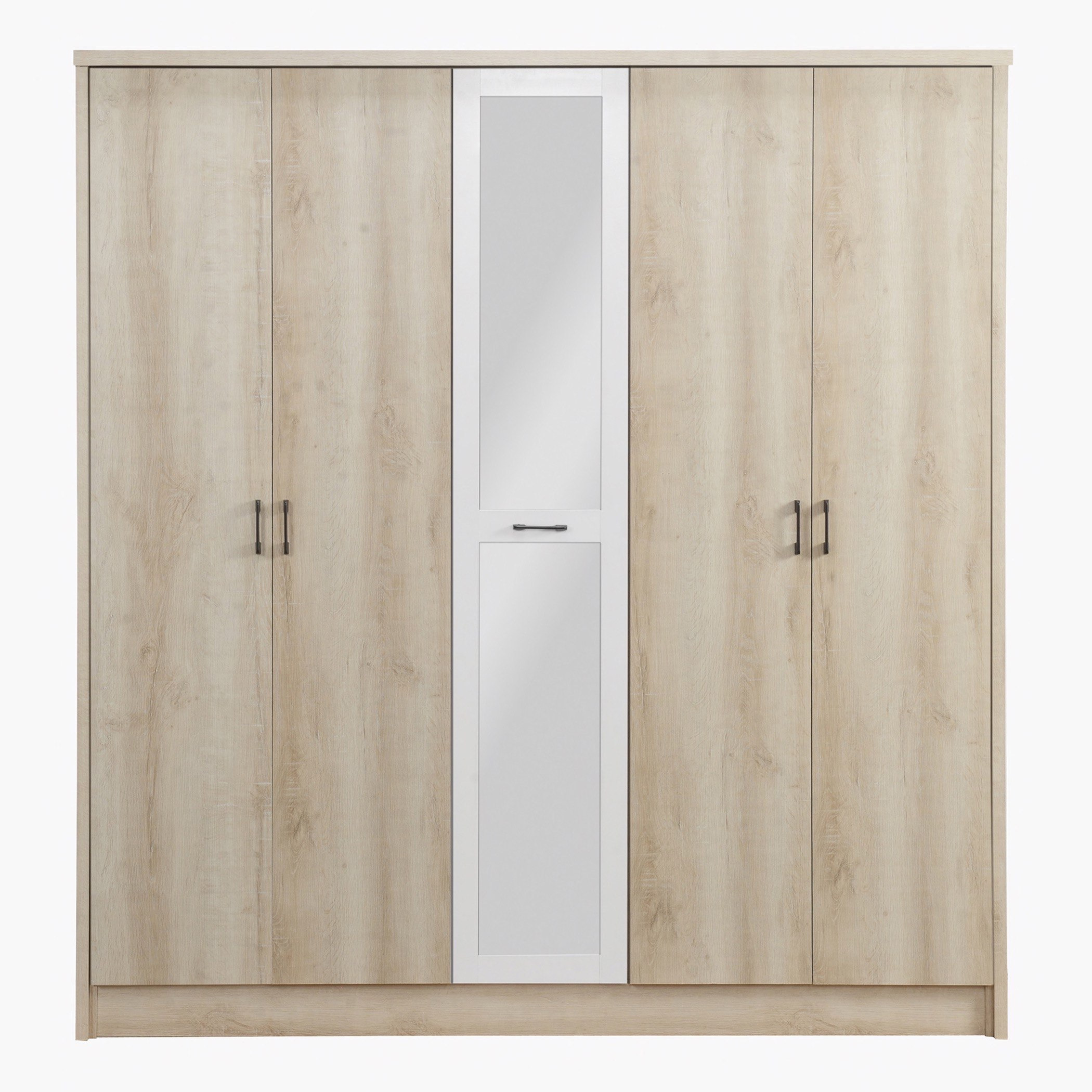 خزانة ملابس 5 أبواب بمرآة من مانستون-hbxfurniture-wardrobes-image-6