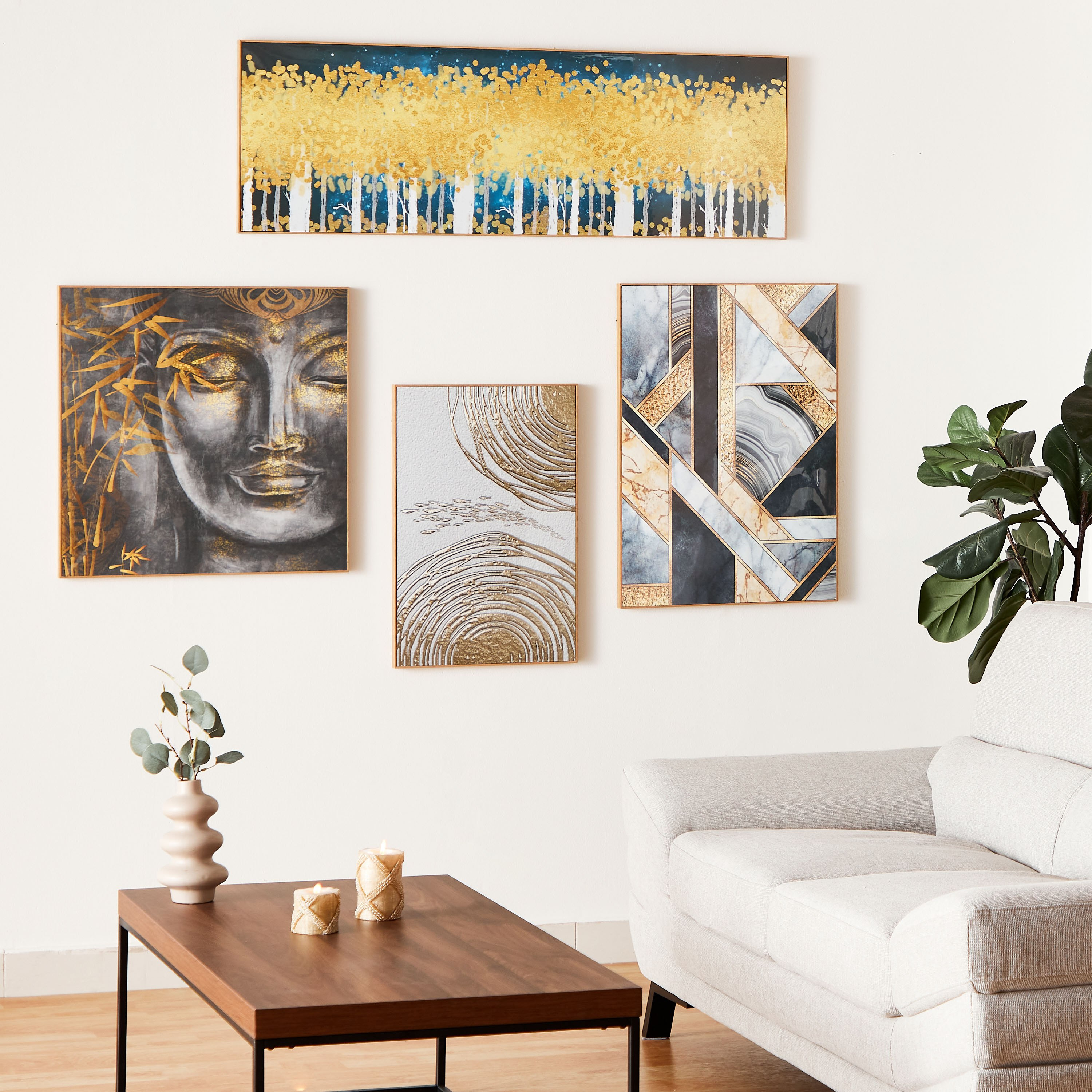 زينة حائط بإطار متعدد التصميمات من فيها - 50x2.5x70 سم-hbxhomeware-hbxdecorandfurnishings-image-5