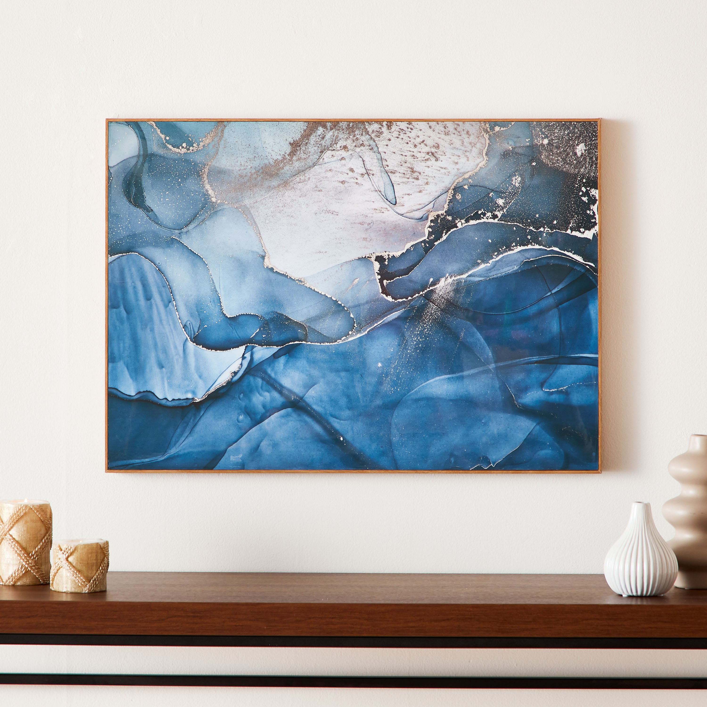 زيّنة حائط مؤطرة من فيها - 70x2.5x50 سم-hbxhomeware-hbxdecorandfurnishings-image-1