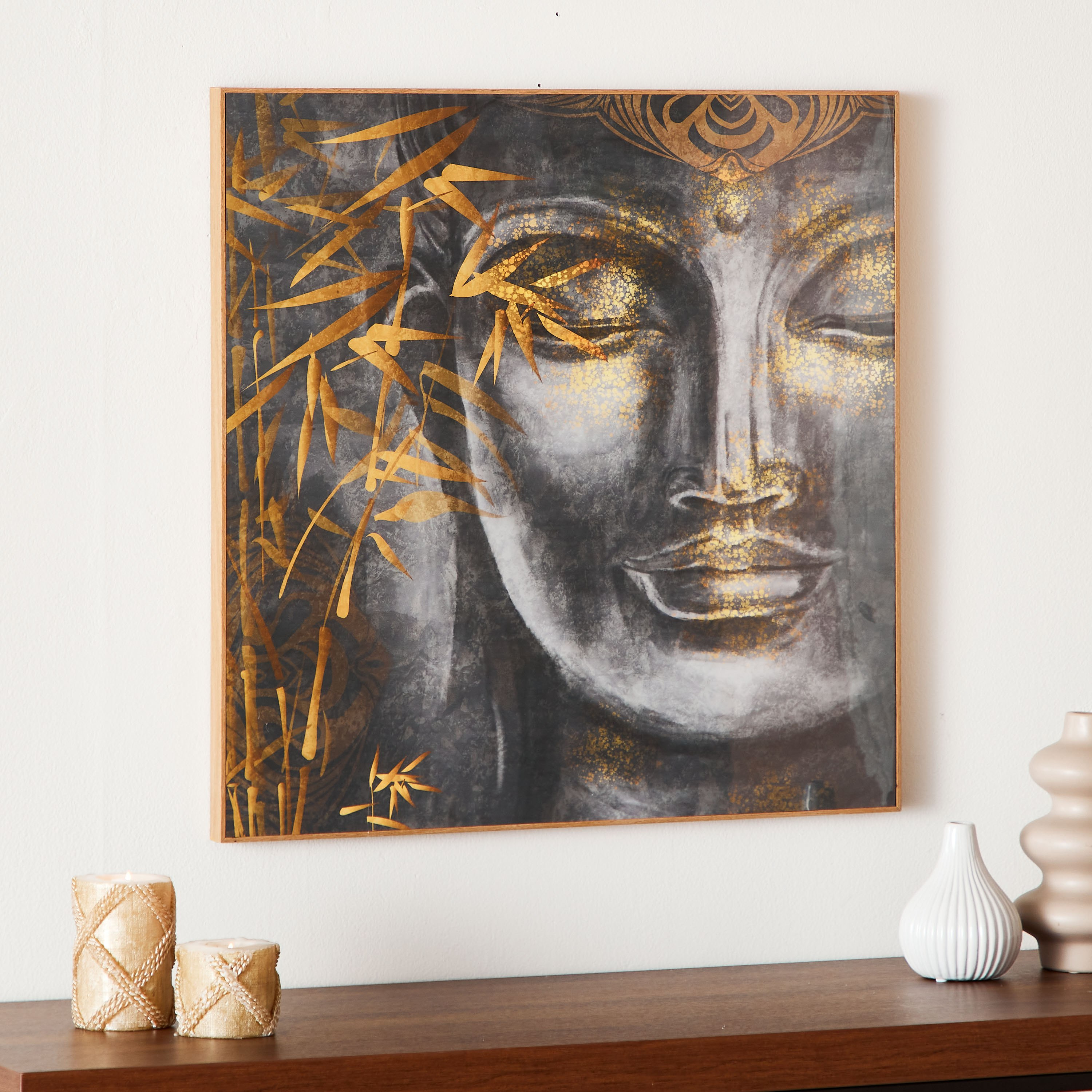 زينة حائط بإطار من فيها - 60x2.5x60 سم-hbxhomeware-hbxdecorandfurnishings-image-2