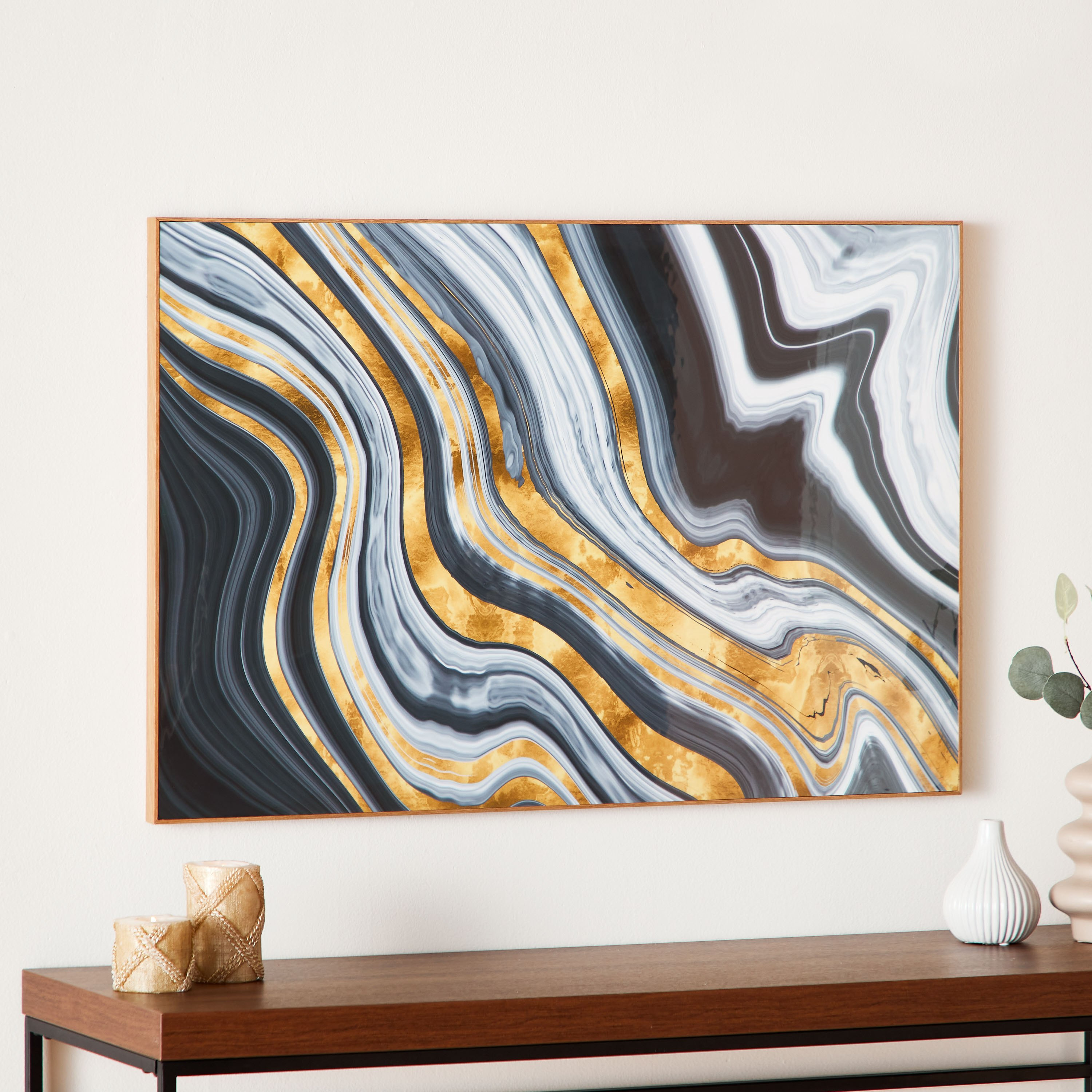 زيّنة حائط مؤطرة ميرجينج من فيها - 90x2.5x60 سم-hbxhomeware-hbxdecorandfurnishings-image-2