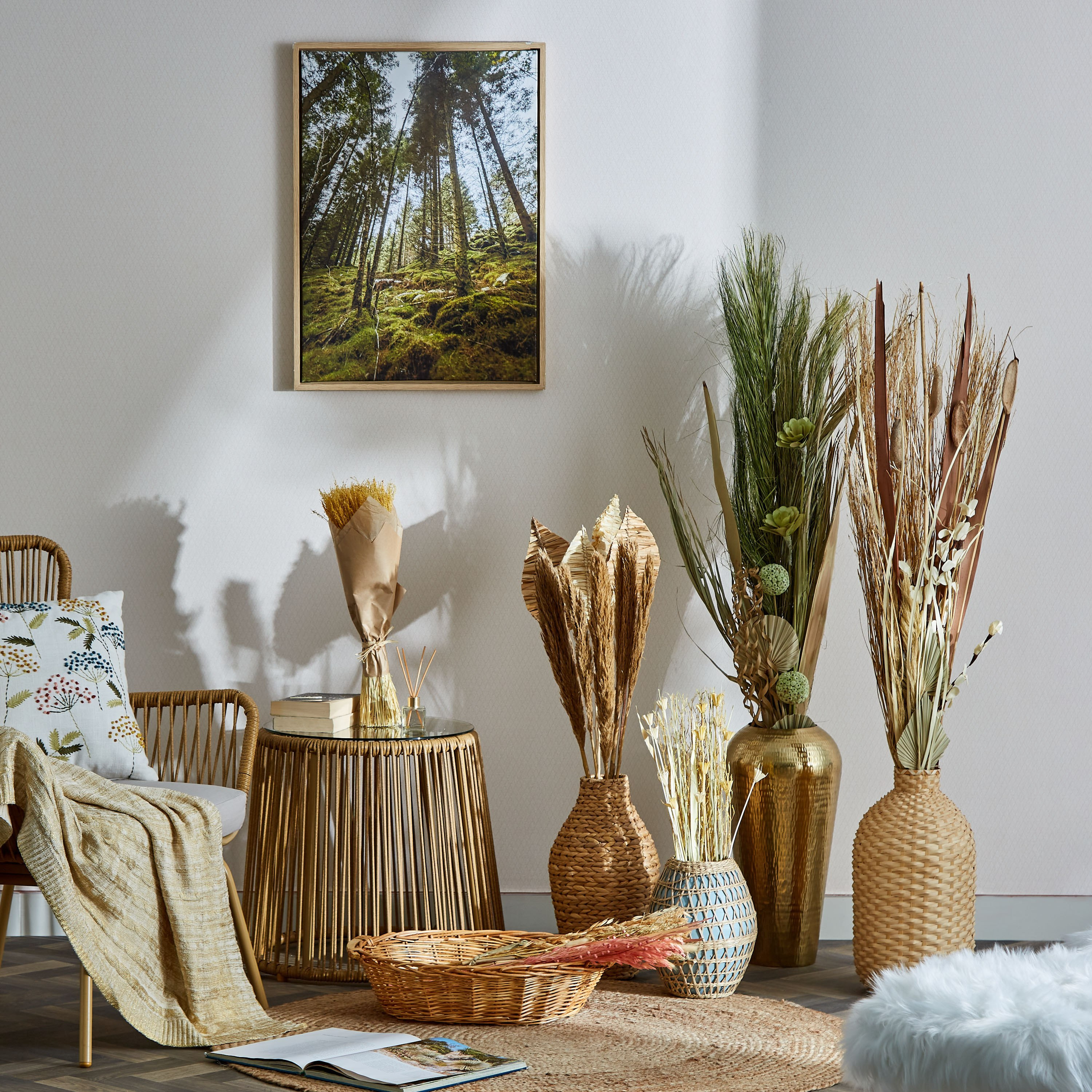 باقة نبات نانال طويلة من مايلي - 85 سم-hbxdecorandfurnishings-homeaccessories-artificialflowersandplants-image-4
