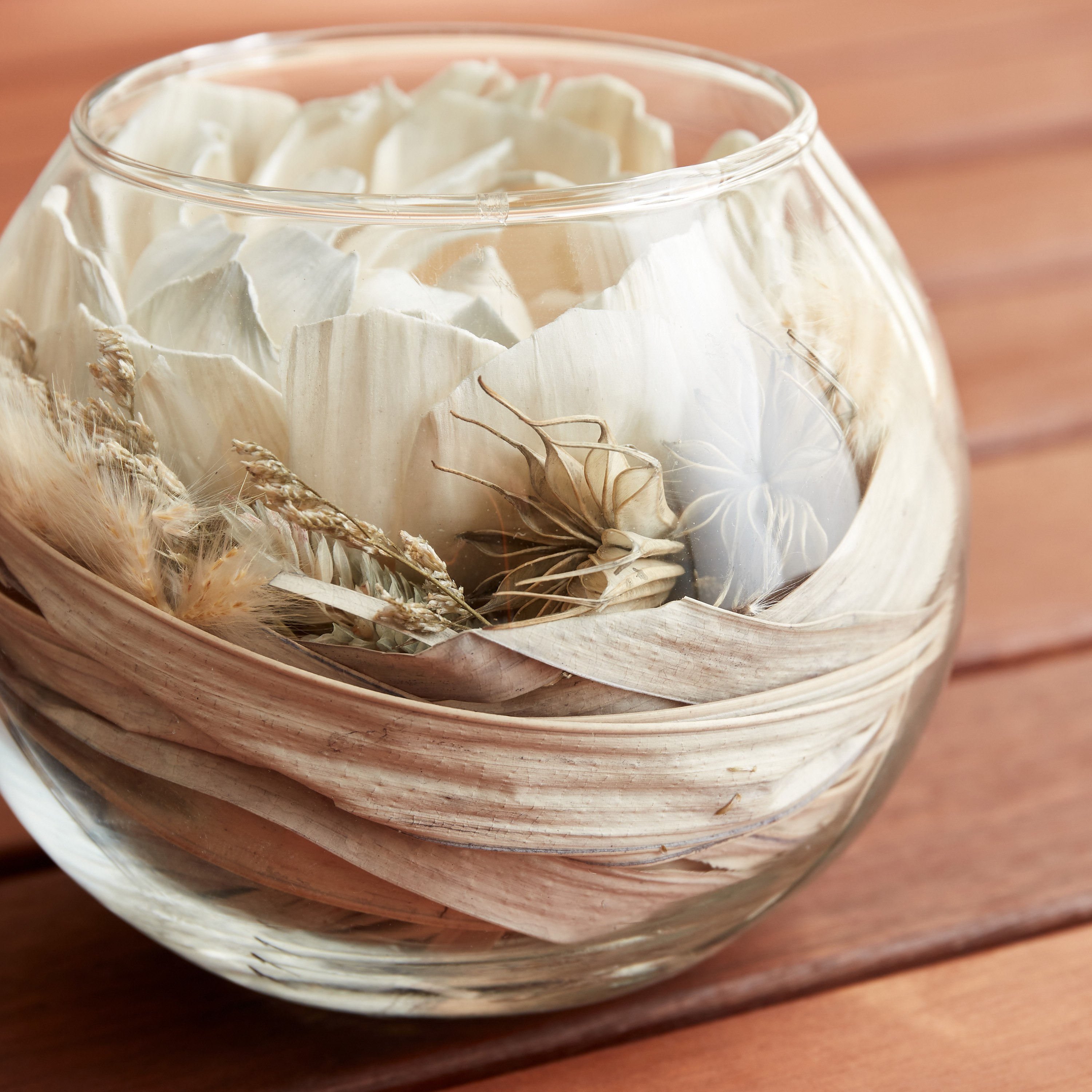 زهرة مجففة في وعاء زجاج من مايلي - 12x10 سم-hbxdecorandfurnishings-homeaccessories-artificialflowersandplants-image-4