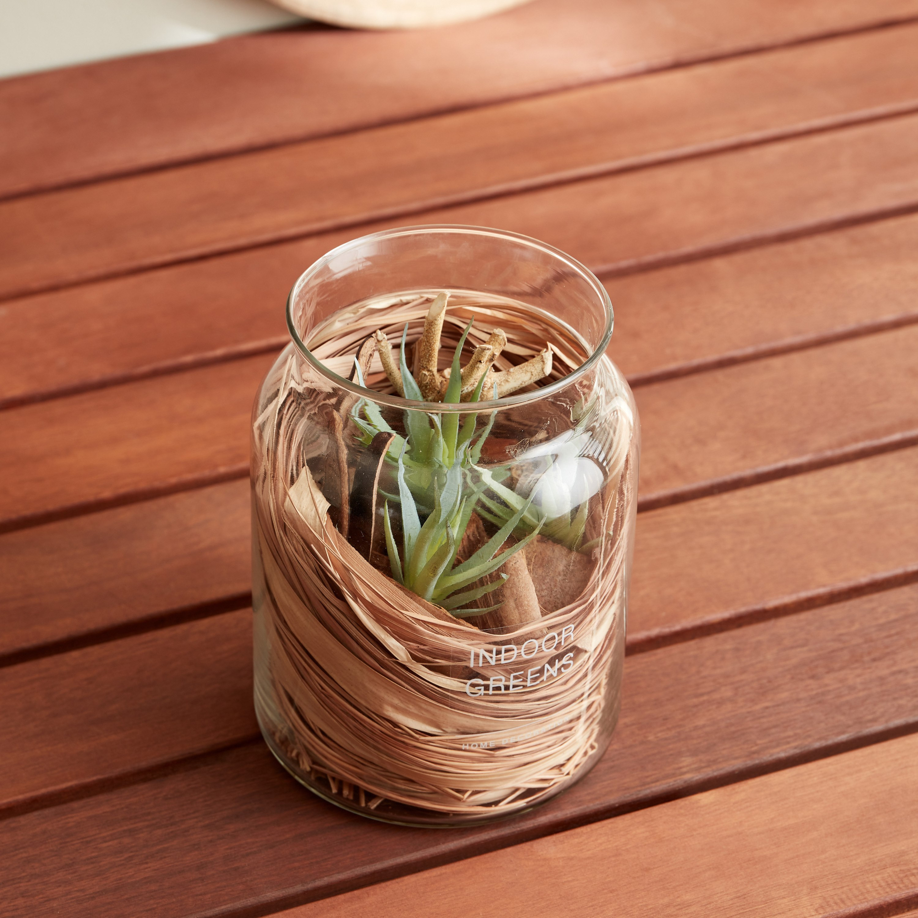 زهرة بونساي في جرة زجاج من مايلي - 13x13x16 سم-hbxdecorandfurnishings-homeaccessories-artificialflowersandplants-image-2