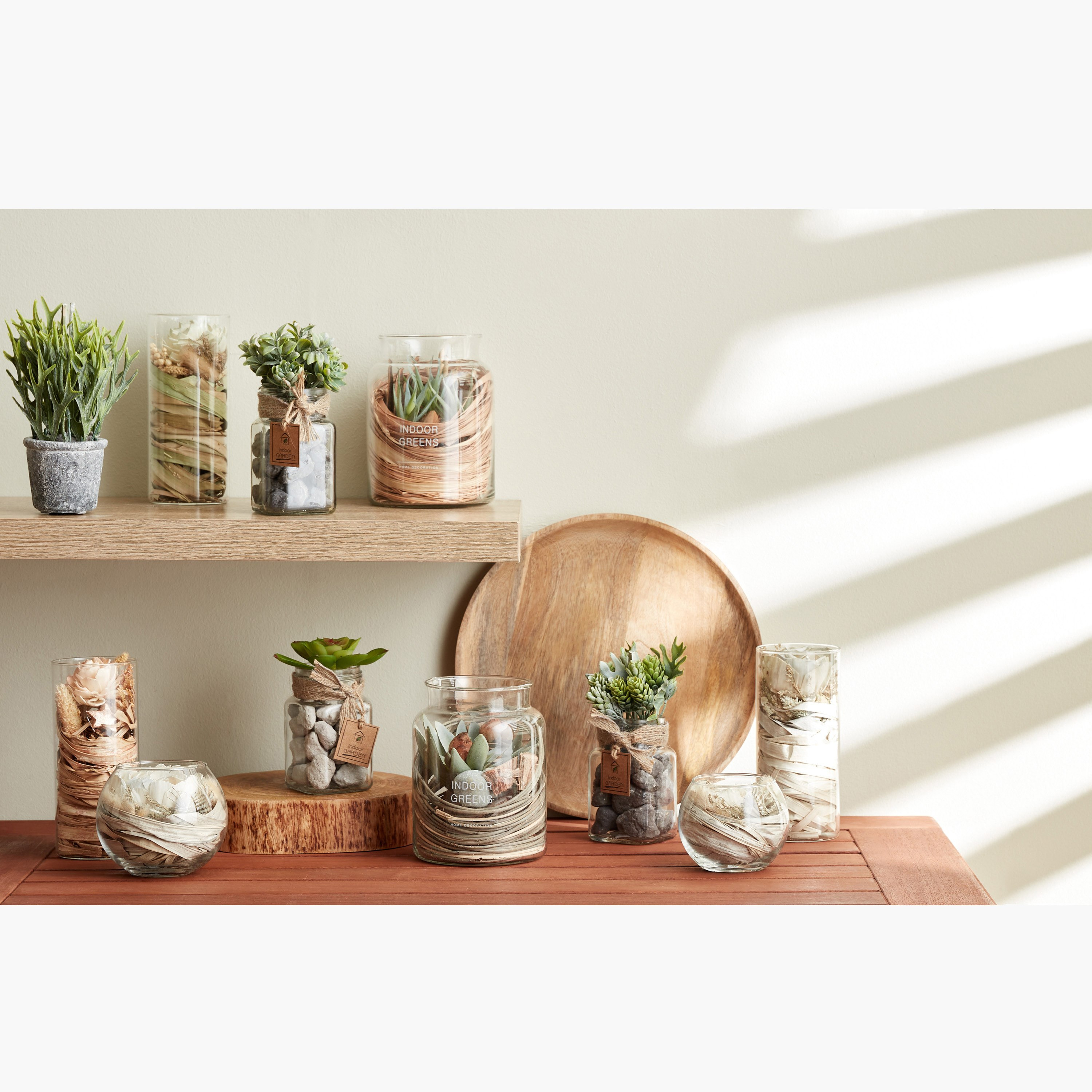 Miley Bonsai In Glass Jar - 7.3x11.5 cm-hbxdecorandfurnishings-homeaccessories-artificialflowersandplants-image-6