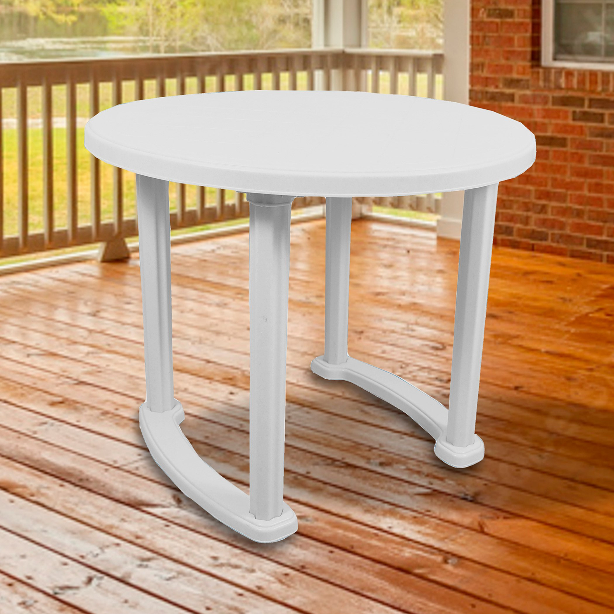 طاولة سفرة مستديرة 4 مقاعد للمساحات الخارجية من بيلينو-hbxfurniture-diningtablesandsets-diningtables-fourseater-image-1