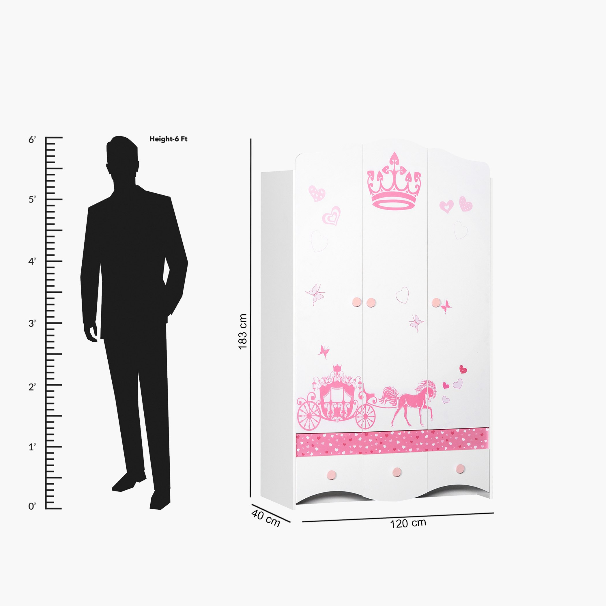 خزانة ملابس 3 أبواب بـ3 أدراج من إلسا-hbxfurniture-wardrobes-image-7