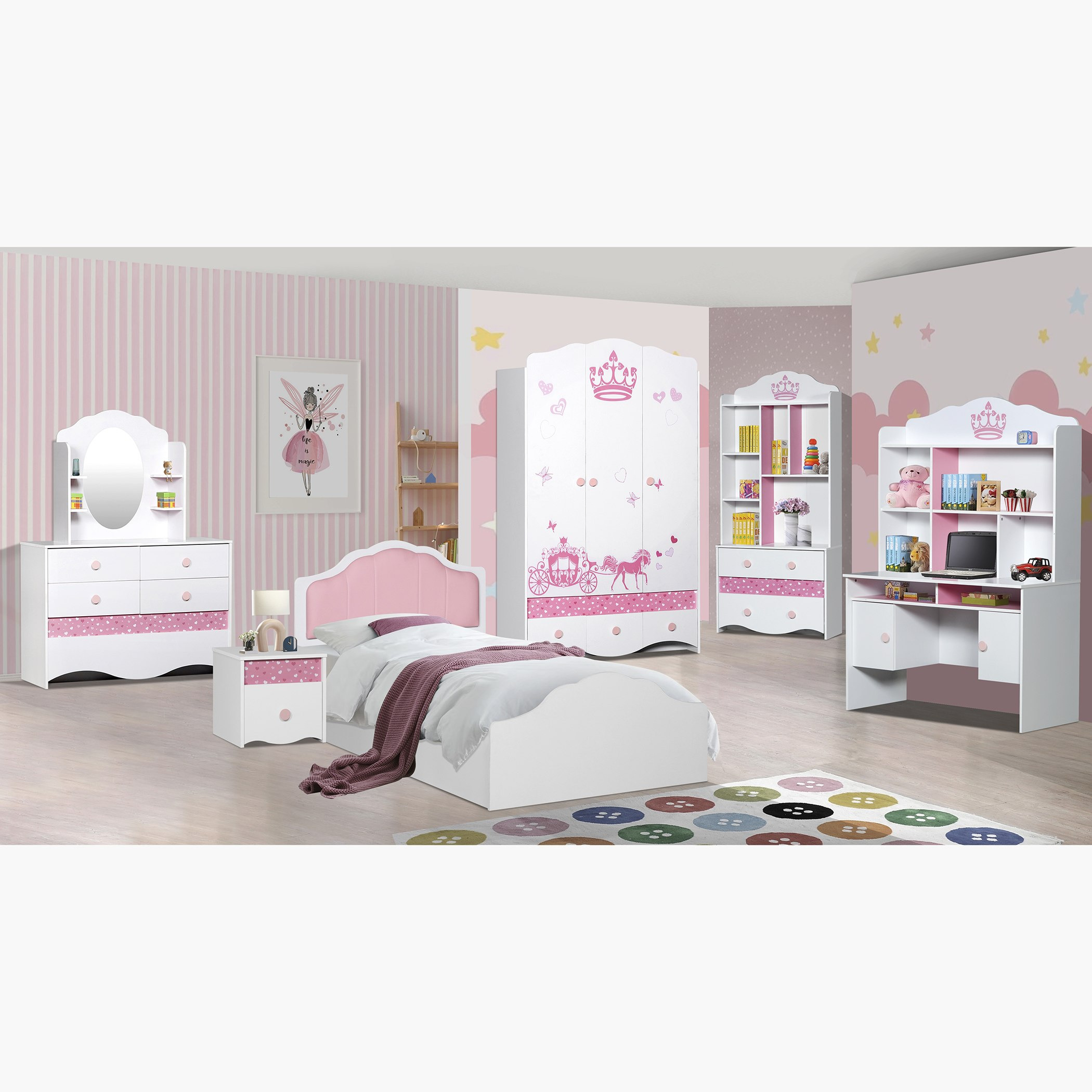 طاولة سرير جانبية بدرج واحد من إلسا-hbxkidsandyouth-nightstands-image-3