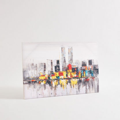 Ryma Skyscraper Framed Canvas Wall Art - 60x90x2.5 cms