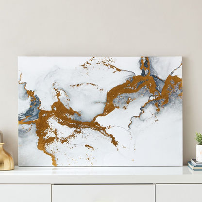 Ryma Gold Effect Framed Canvas Wall Art - 60x90x2.5 cm