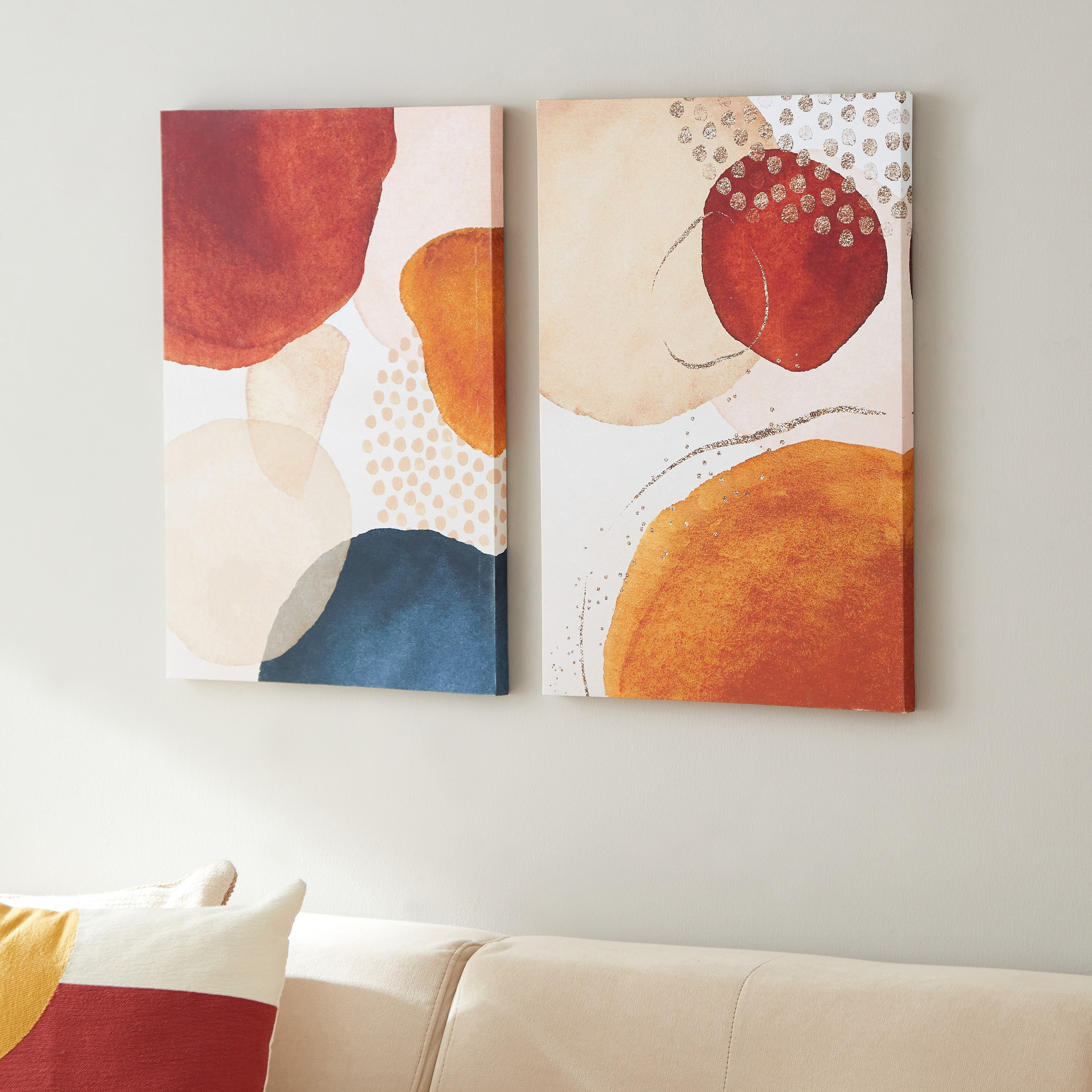 طقم زينة حائط كانفاس مؤطرة قطعتين من ريما - 40x60x2.5 سم-hbxbedroom-decorandaccessories-photoframes-image-2