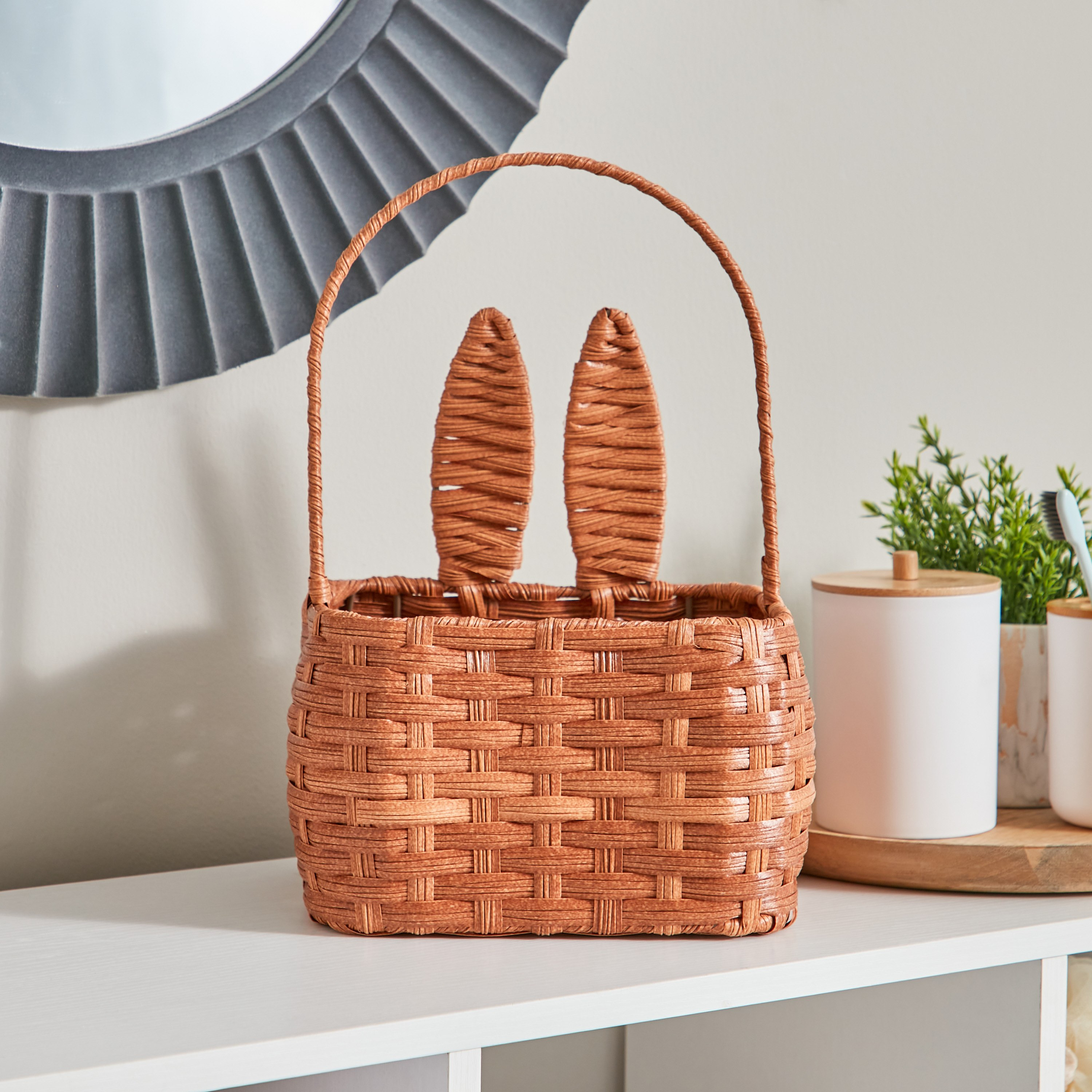 سلة بتزيينات أذن بونجور من ناتشورا - 20×15×30 سم-hbxhomeware-hbxkidsandyouth-image-1