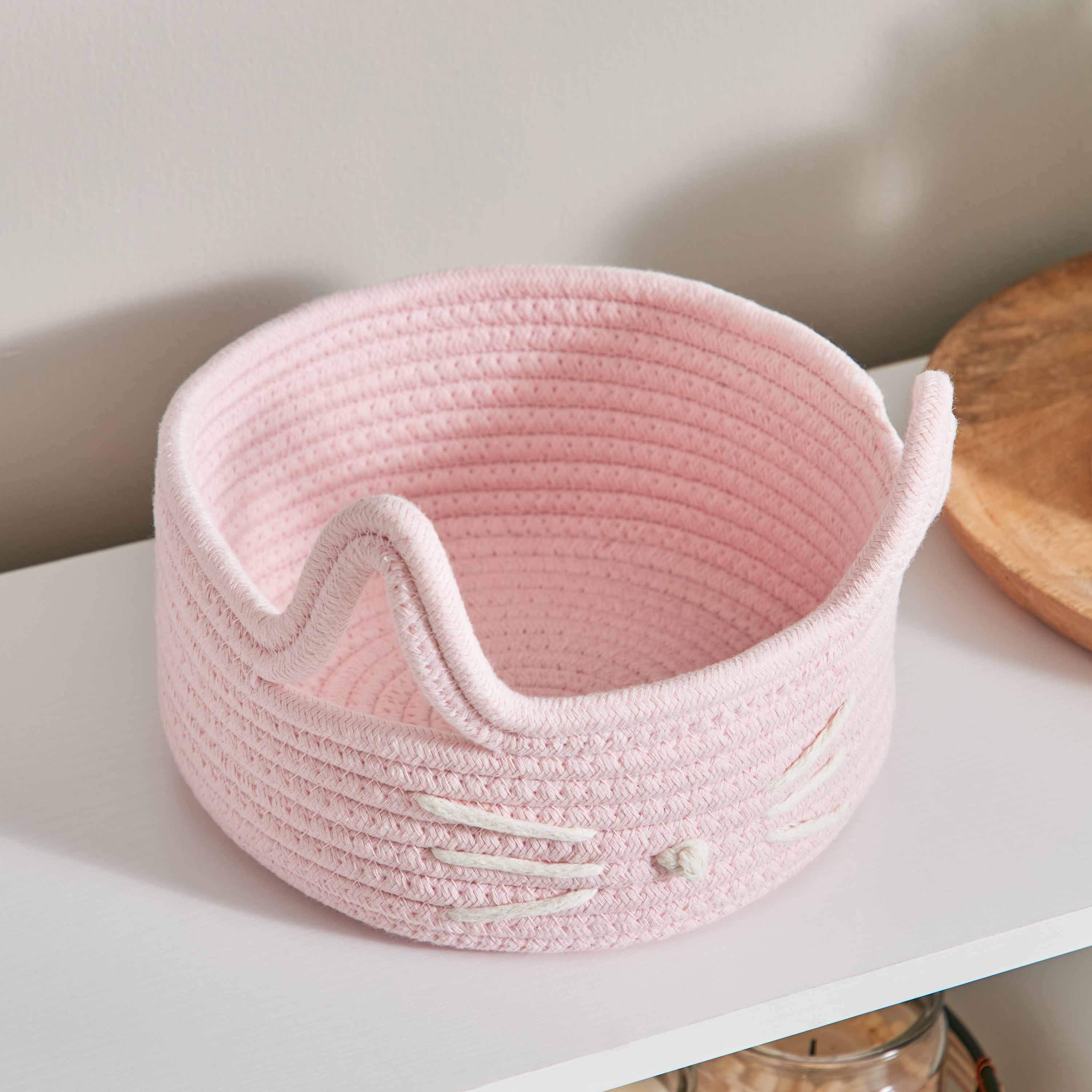 سلة قطنية بتصميم قطة من تاراوس - 20×20×10 سم-hbxhomeware-hbxkidsandyouth-image-2