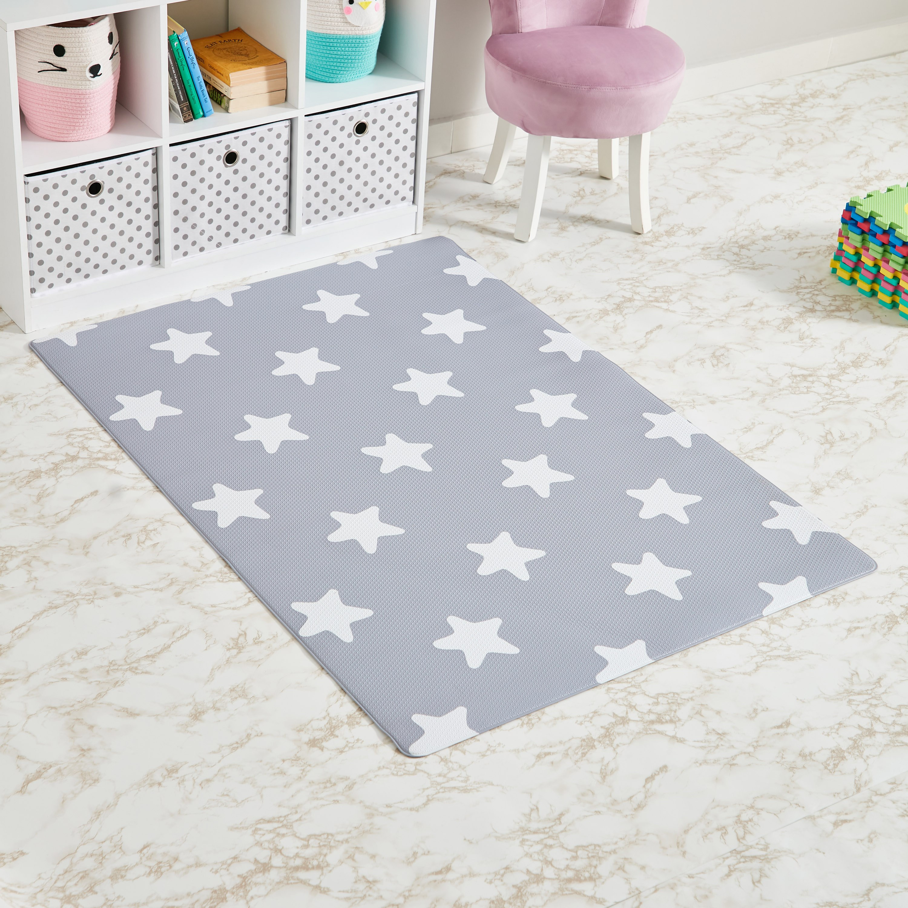 حصيرة مستطيلة بتصميم نجوم من ميستيفاي تشارم - 100x140 سم-hbxhomeware-hbxkidsandyouth-image-1