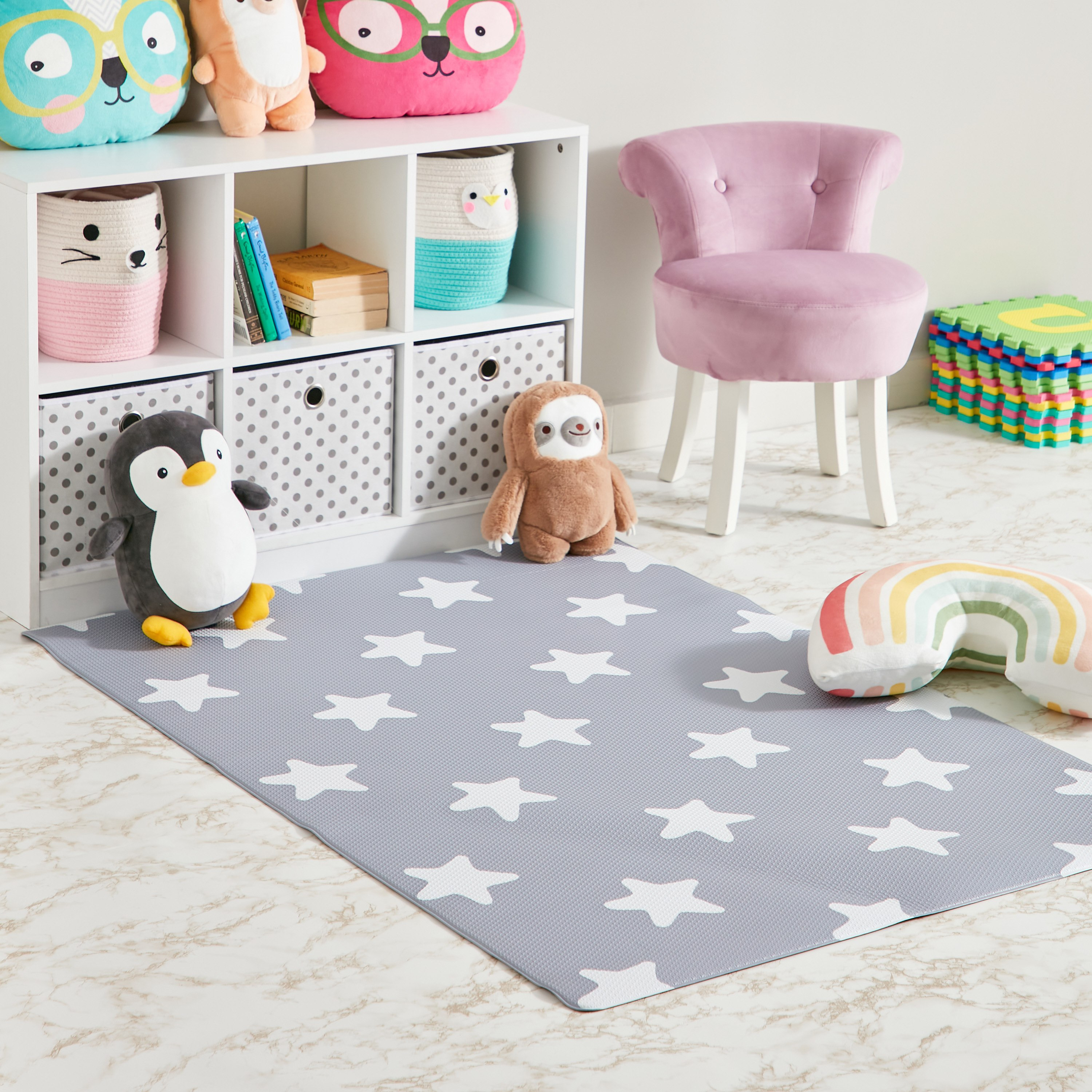 حصيرة مستطيلة بتصميم نجوم من ميستيفاي تشارم - 100x140 سم-hbxhomeware-hbxkidsandyouth-image-4