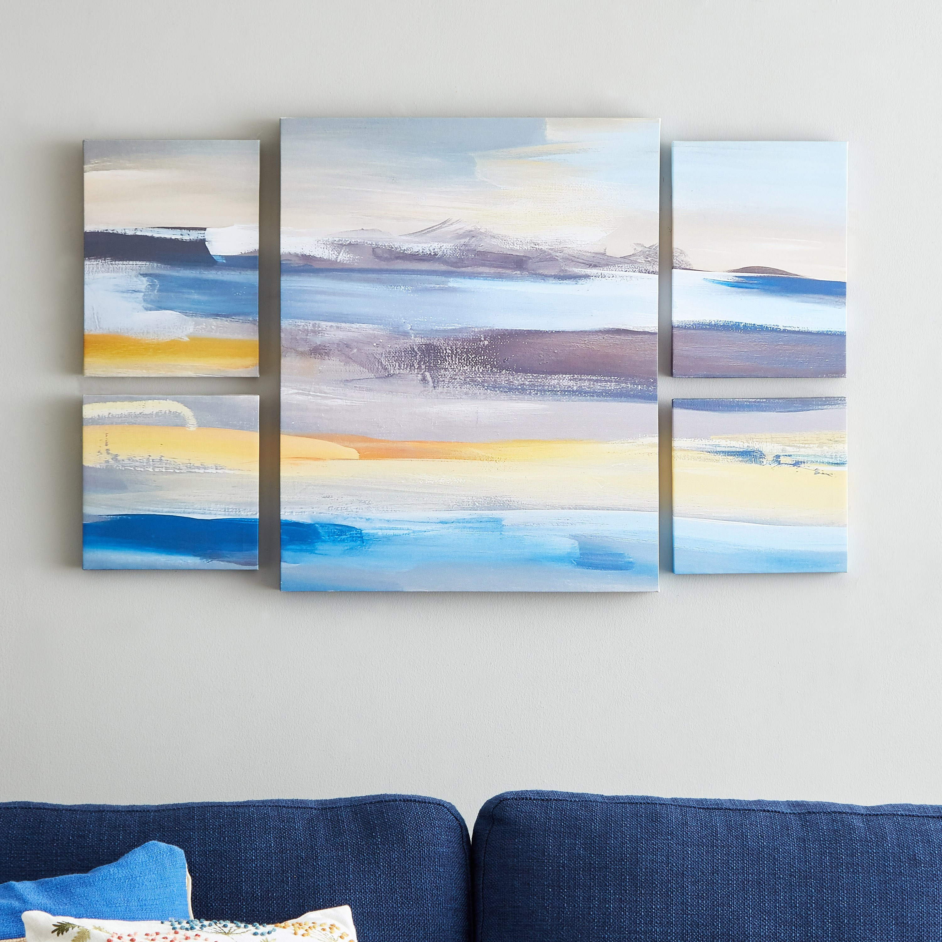 Ryma Modern Abstract Clouds 5-Piece Canvas Set-hbxlivingroom-walldecor-wallart-image-1