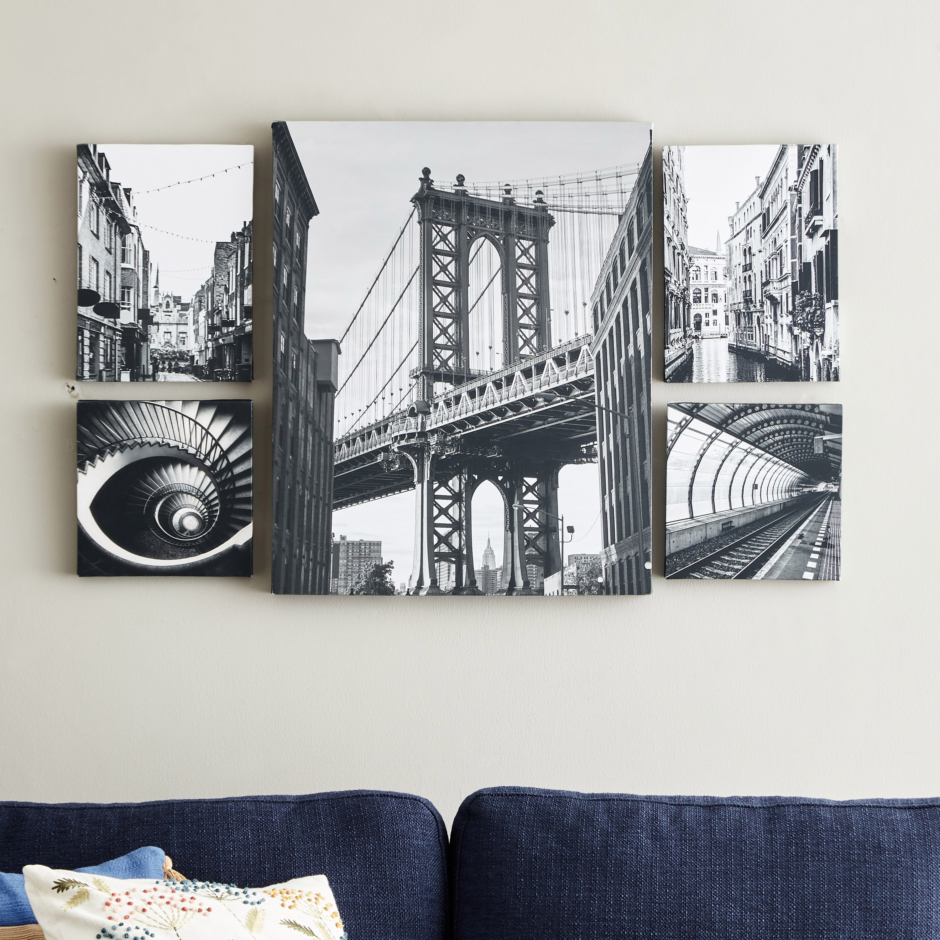 طقم زينة حائط كانفاس 5 قطع بتصميم معتّق من ريما-hbxhomeware-hbxdecorandfurnishings-image-1