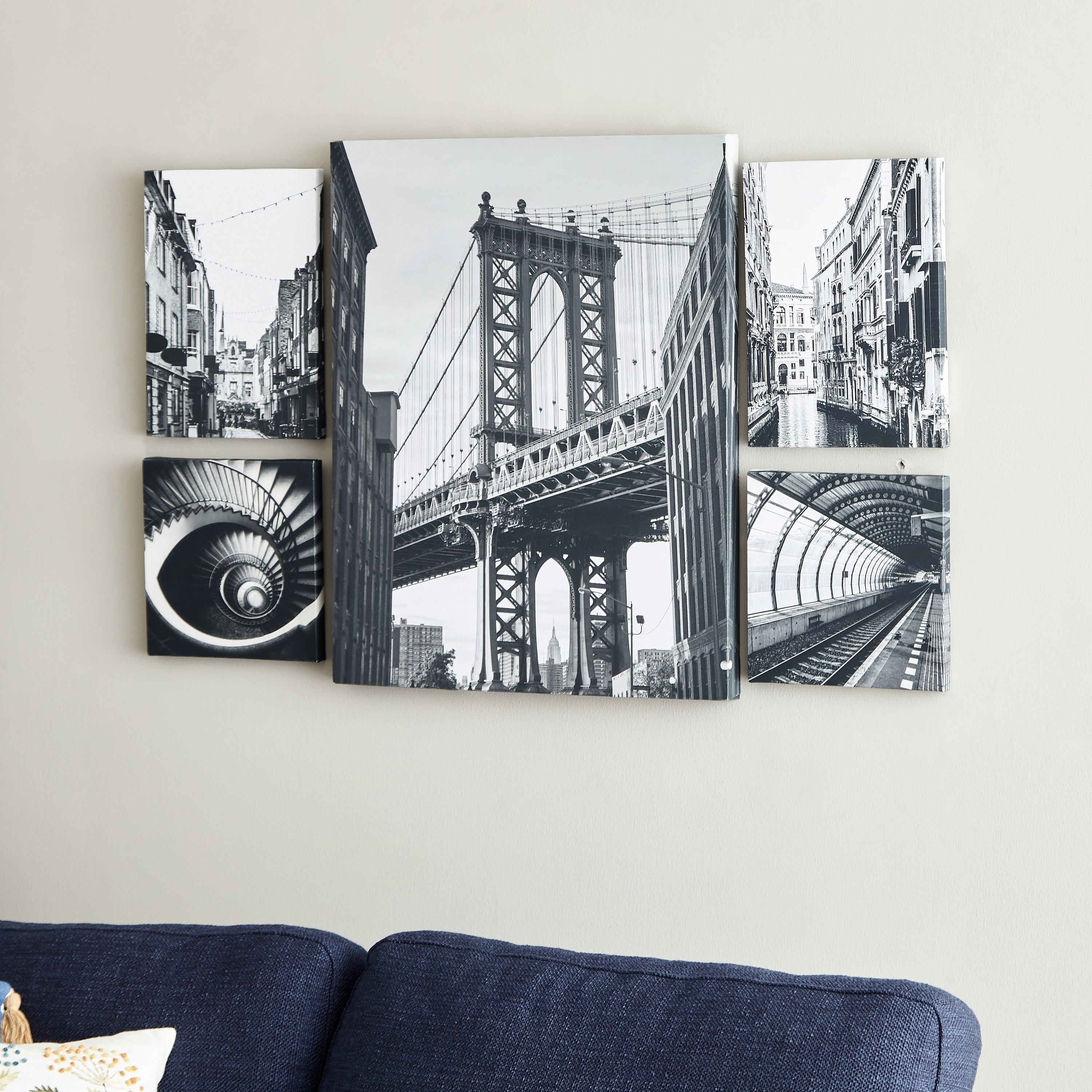 طقم زينة حائط كانفاس 5 قطع بتصميم معتّق من ريما-hbxhomeware-hbxdecorandfurnishings-image-2