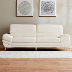 Salerno 3-Seater Faux Leather Sofa