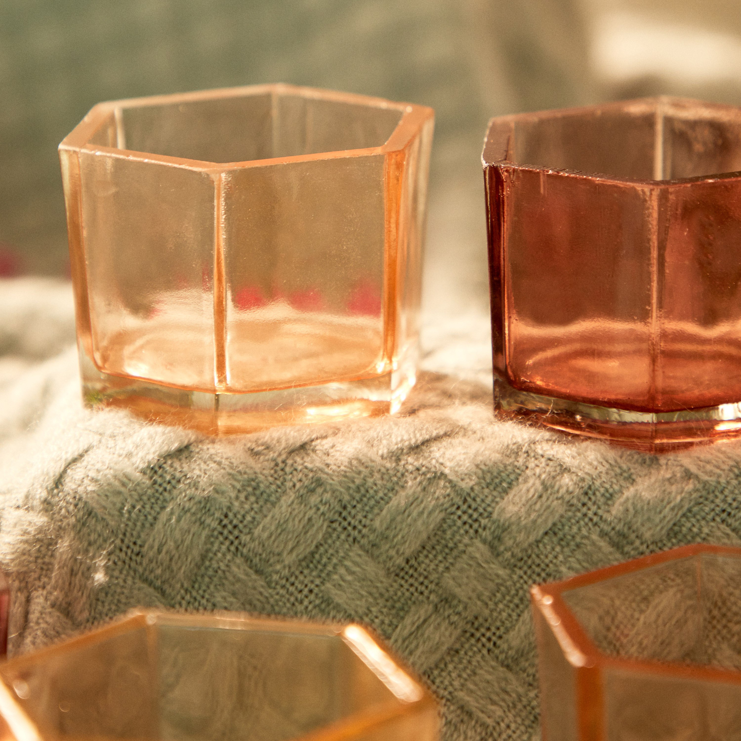 طقم فوتيف زجاجي 5 قطع ملونة من لومينوس - 7x7x5 سم-hbxlivingroom-decorandaccessories-candleholders-image-4