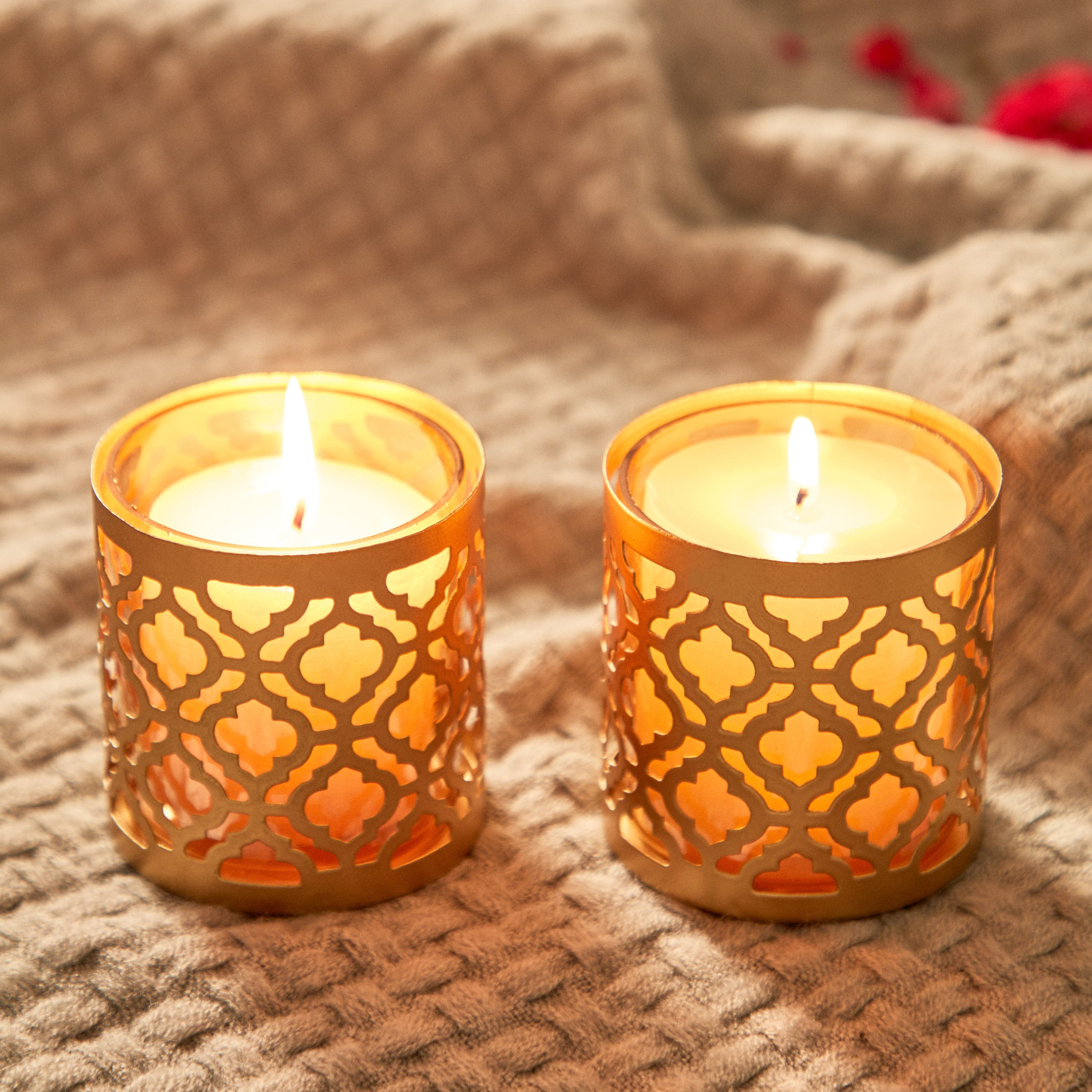 طقم حامل شموع صغيرة معدن قطعتين من لومينوس-hbxlivingroom-decorandaccessories-candleholders-image-1
