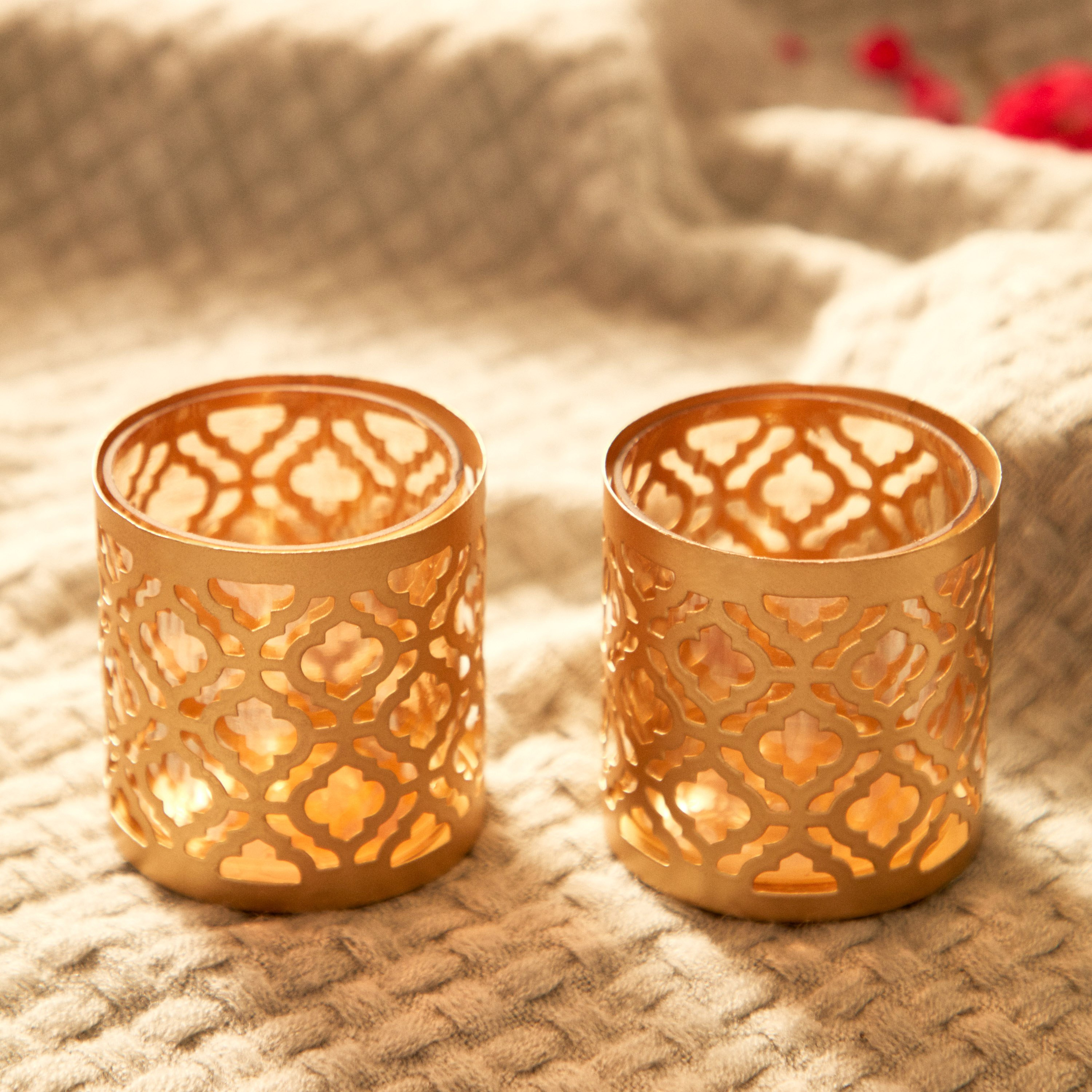 طقم حامل شموع صغيرة معدن قطعتين من لومينوس-hbxlivingroom-decorandaccessories-candleholders-image-2