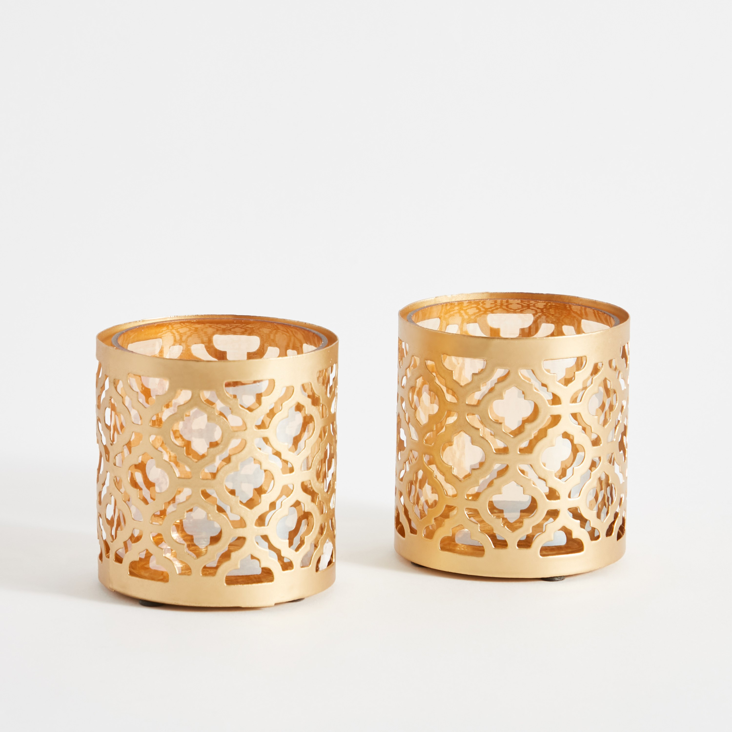 طقم حامل شموع صغيرة معدن قطعتين من لومينوس-hbxlivingroom-decorandaccessories-candleholders-image-6