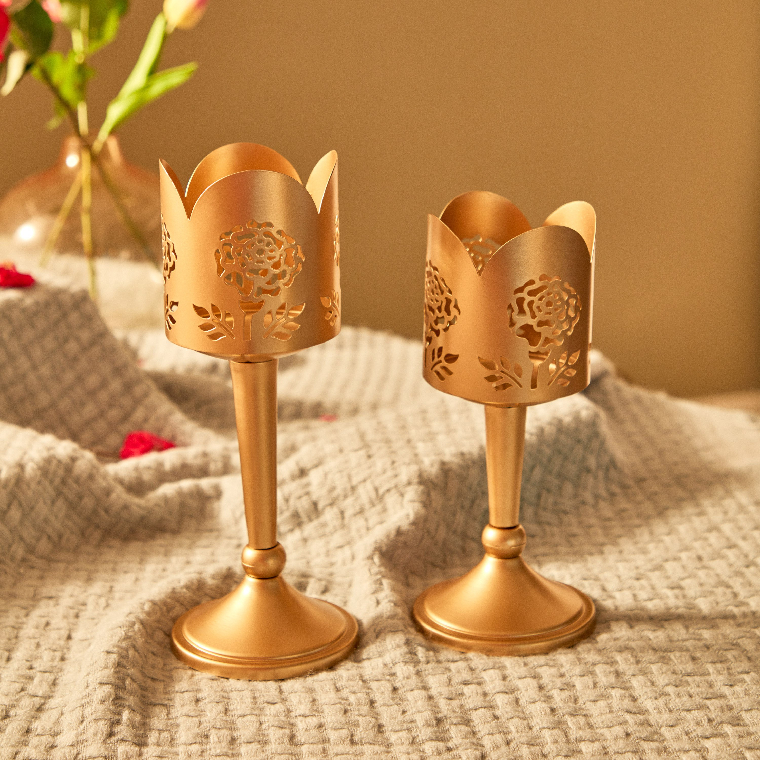 طقم حامل شموع صغيرة معدني من لومينوس - قطعتين-hbxlivingroom-decorandaccessories-candleholders-image-3