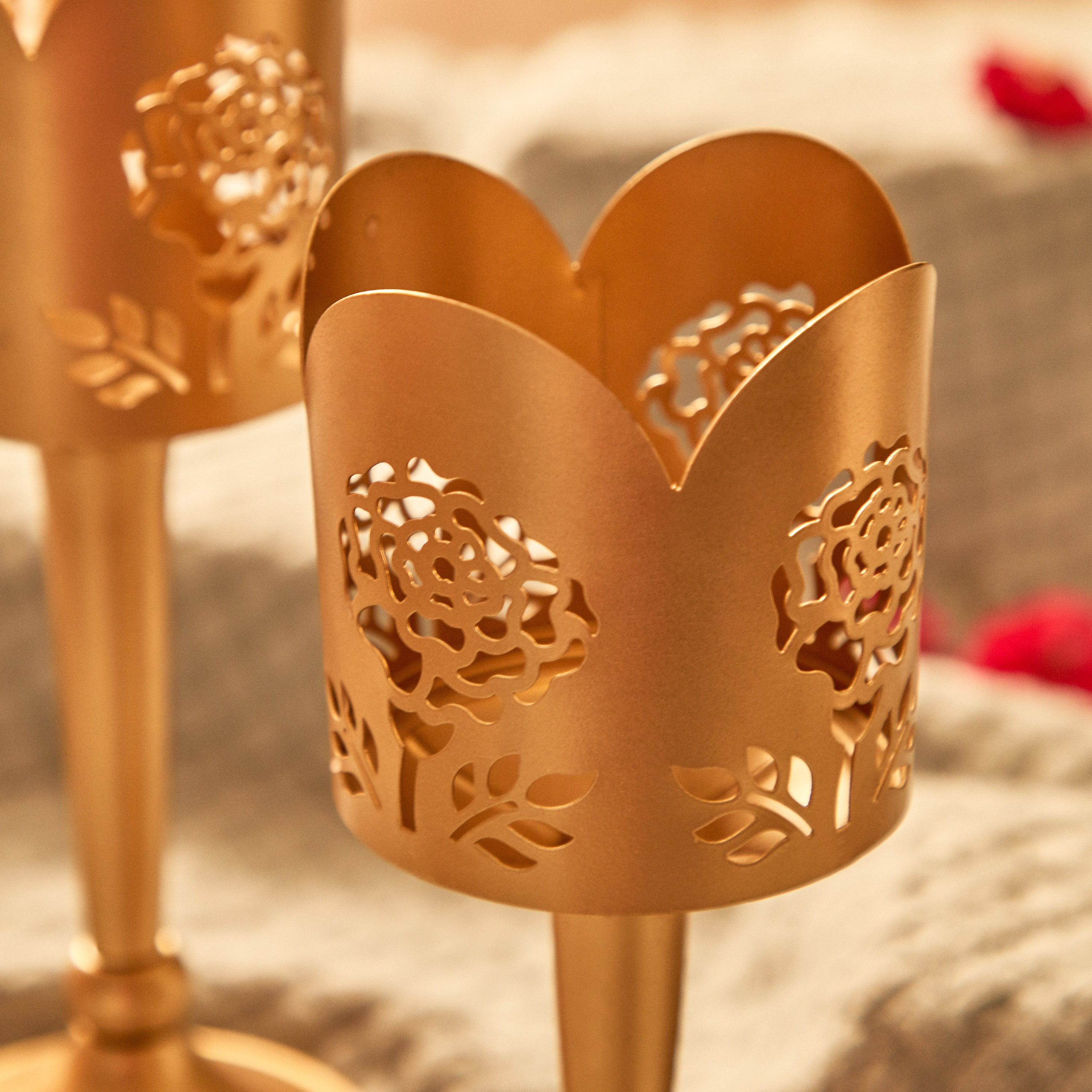 طقم حامل شموع صغيرة معدني من لومينوس - قطعتين-hbxlivingroom-decorandaccessories-candleholders-image-4