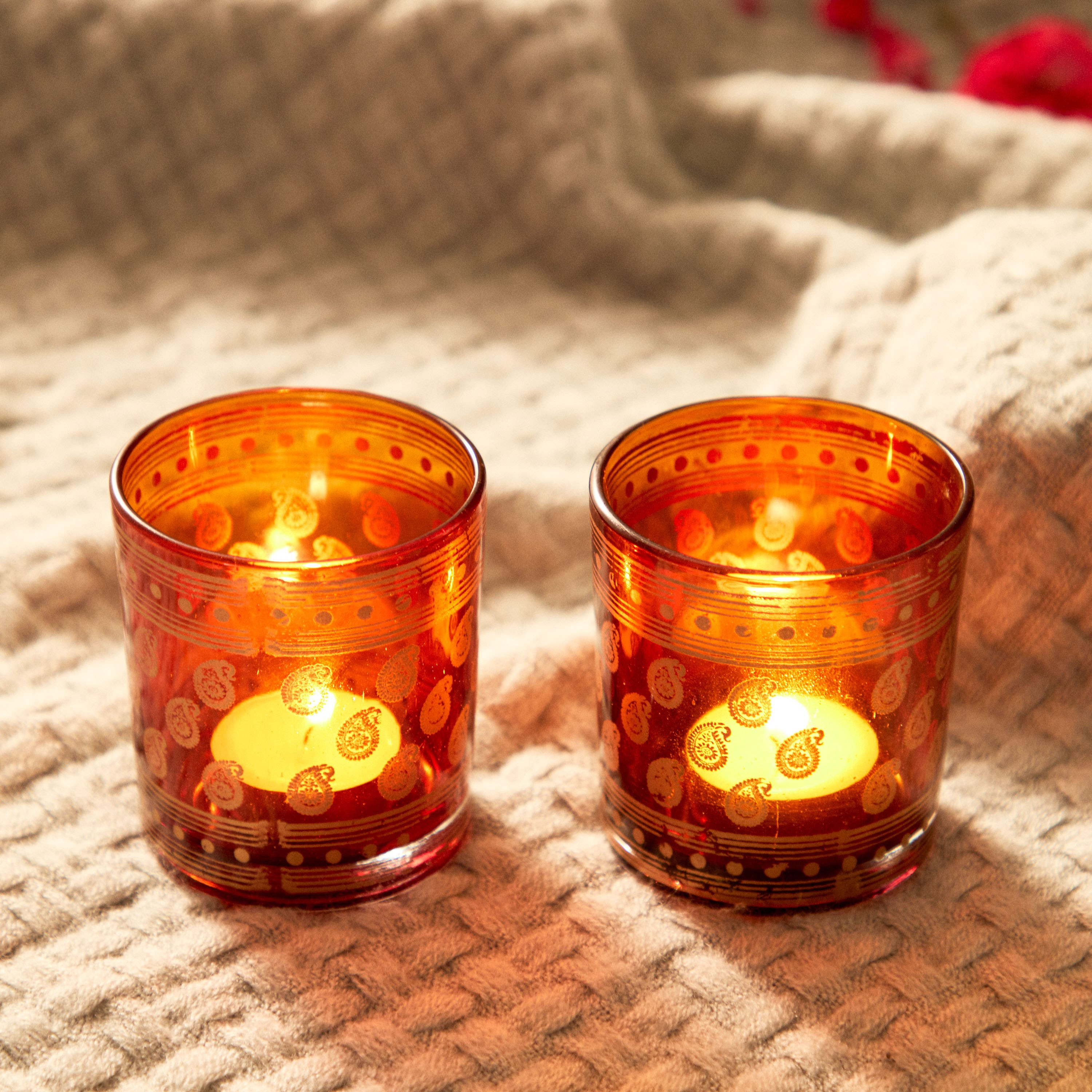 طقم حامل شموع صغيرة قطعتين من إيرا - 7x7x8 سم-hbxlivingroom-decorandaccessories-candleholders-image-1