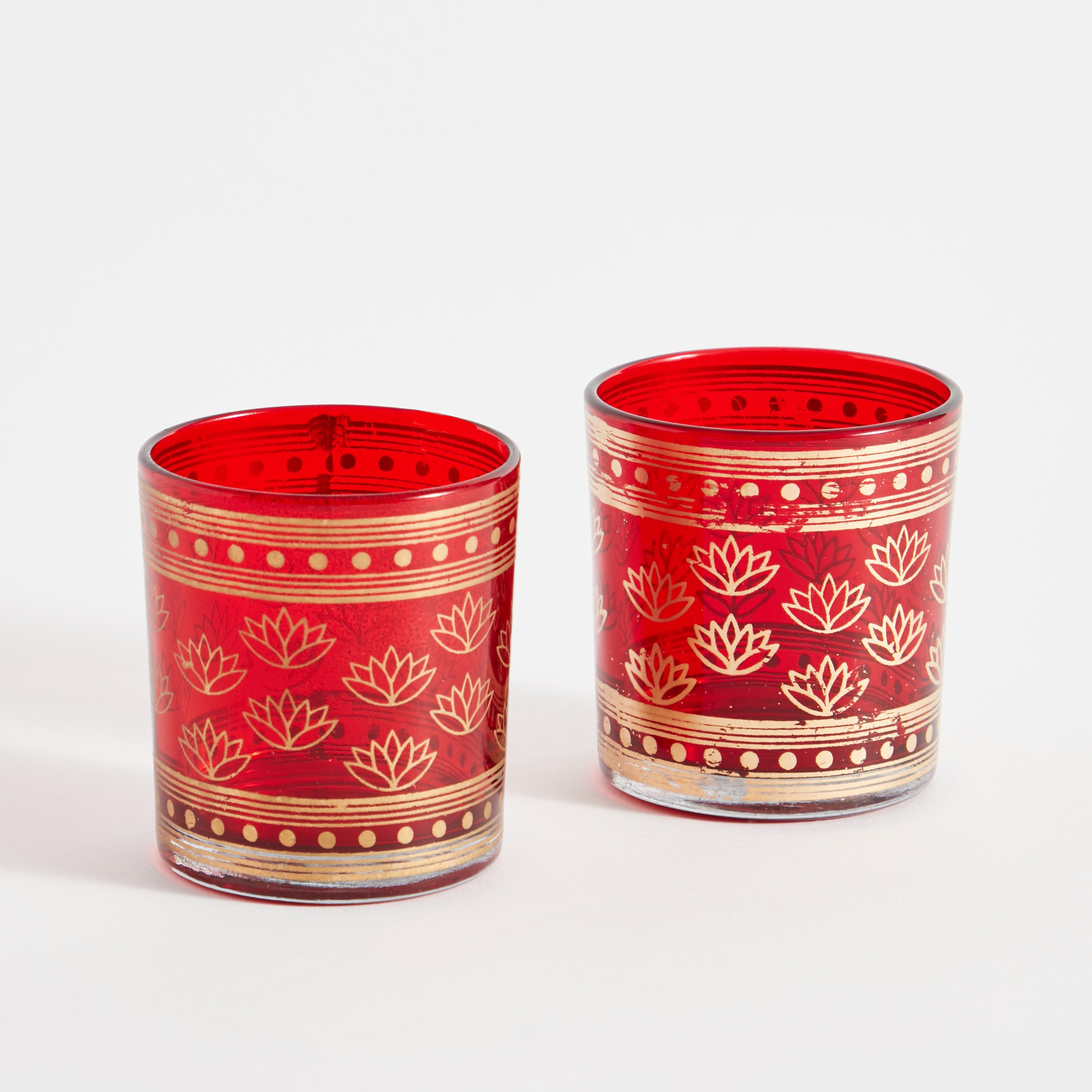 Ira 2-Piece Tealight Holder Set - 7x7x8 cm-hbxlivingroom-decorandaccessories-candleholders-image-6