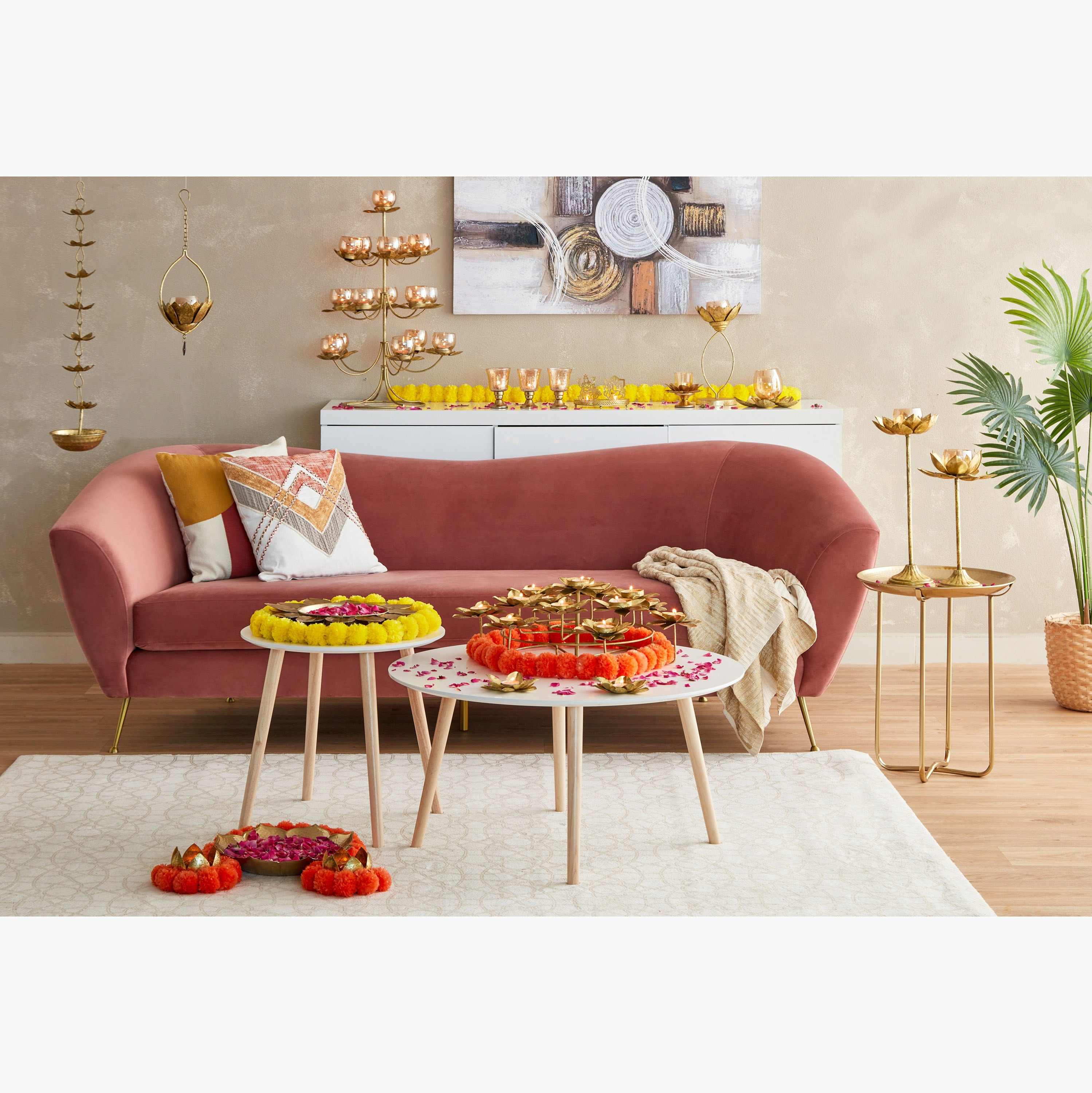 وعاء معدني بتصميم زهرة اللوتس من كومود - 29x29x7 سم-hbxdecorandfurnishings-homeaccessories-bowls-image-6