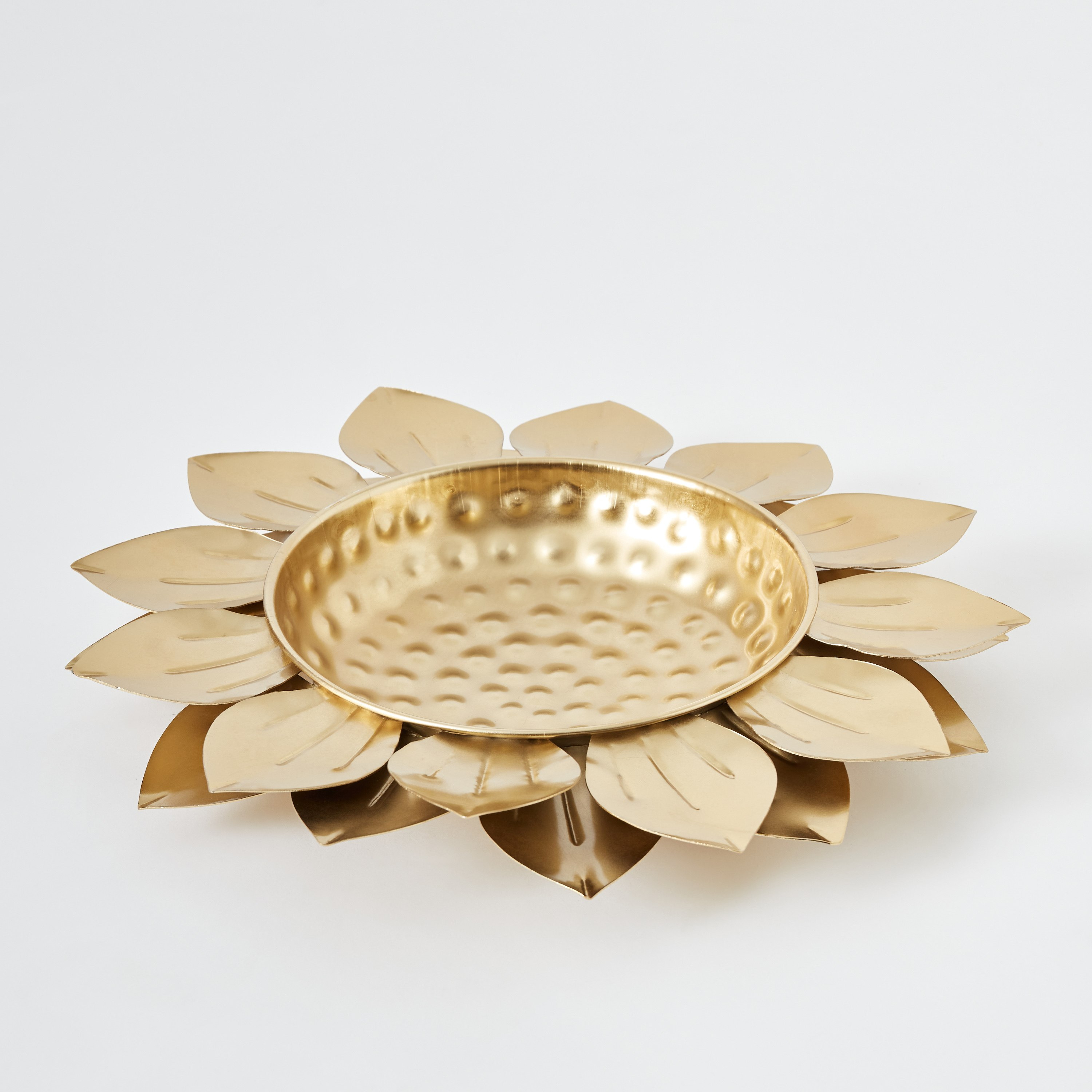 وعاء معدني بتصميم زهرة اللوتس من كومود - 35x35x7.5 سم-hbxlivingroom-decorandaccessories-candleholders-image-7