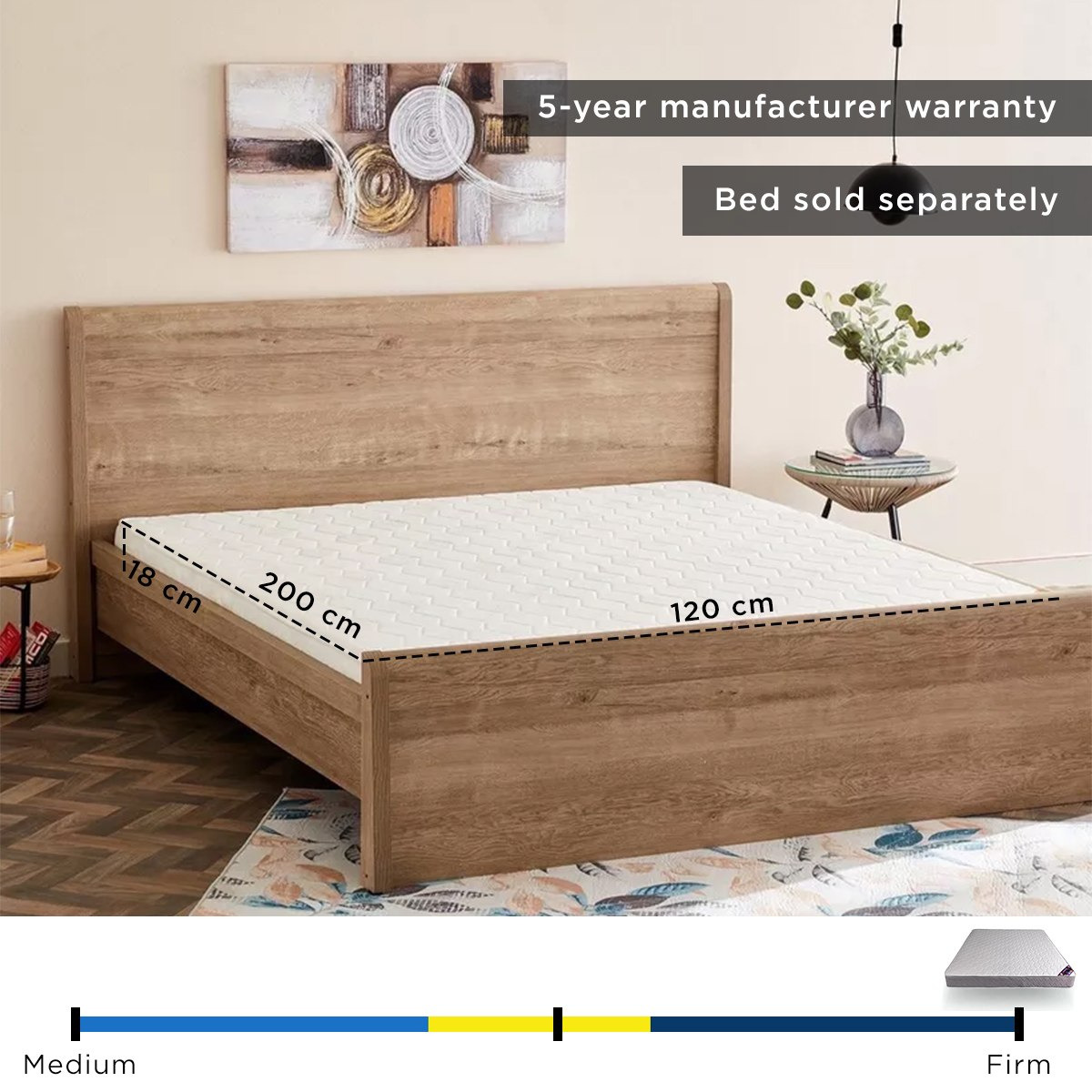 مرتبة مزدوجة بإسفنج مرتد من أي أورثو سابورت - 120x200x18 سم-hbxfurniture-mattresses-twin-image-10