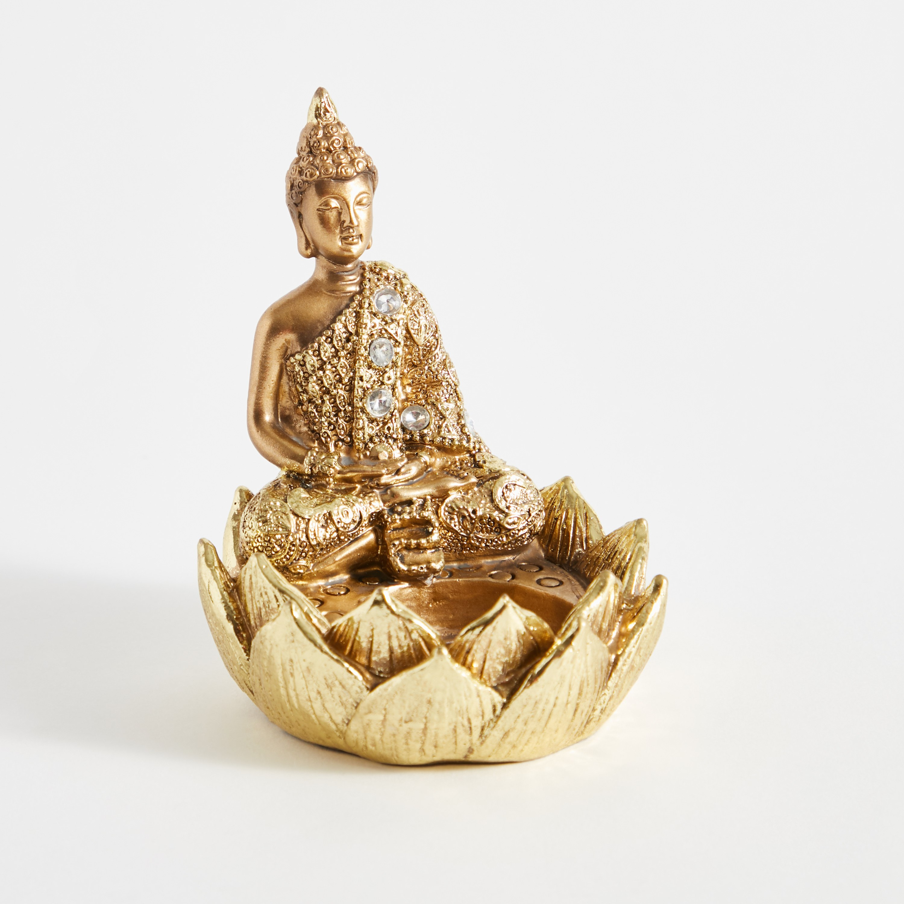 Divine Buddha Figurine with Tealight Holder - 9x8x10.5 cm-hbxhomeware-homedecor-figurinesandornaments-image-6