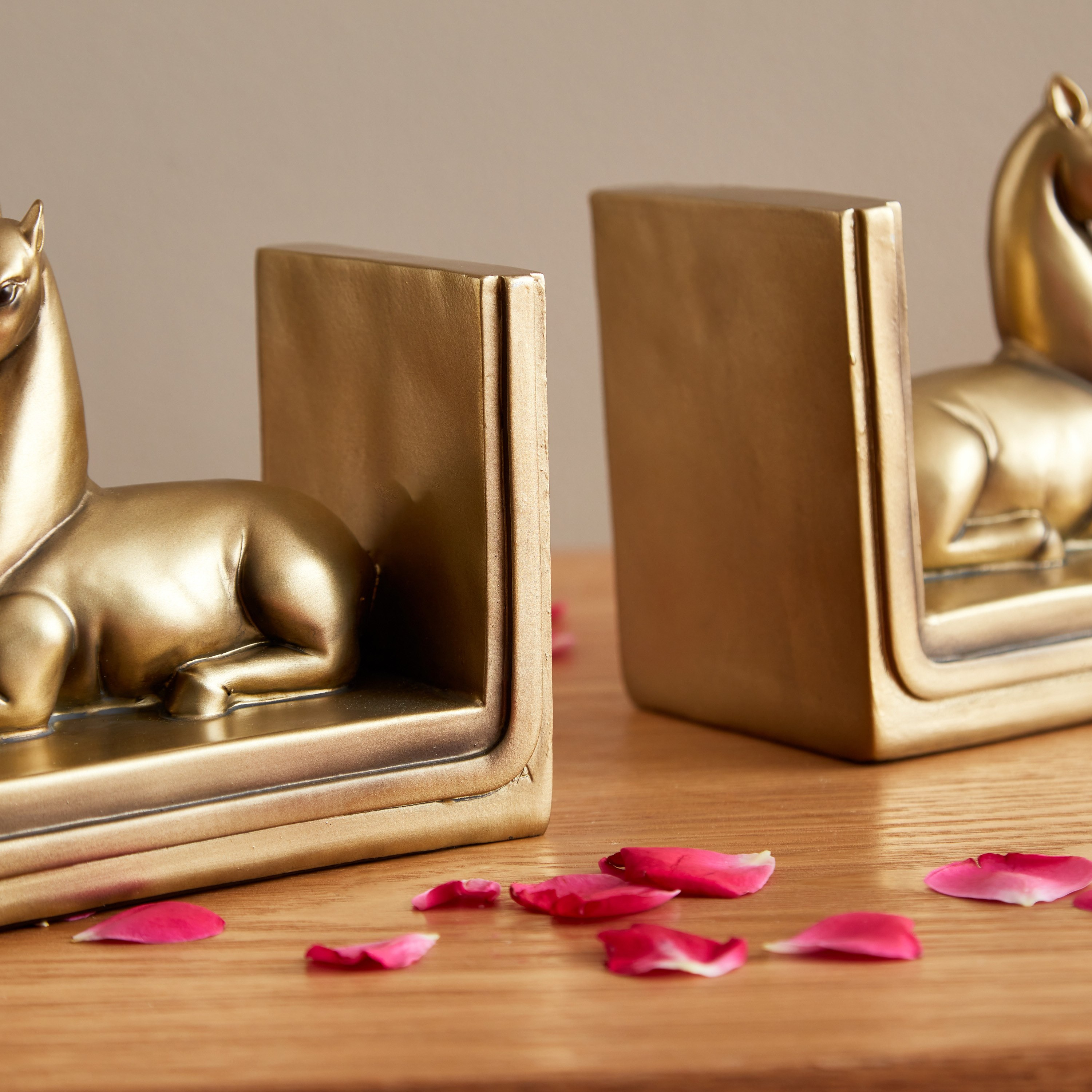 طقم نهايات كتب قطعتين بتصميم أحصنة سيراميك من ديفاين - 32x9.5x12 سم-hbxhomeware-homedecor-figurinesandornaments-image-4